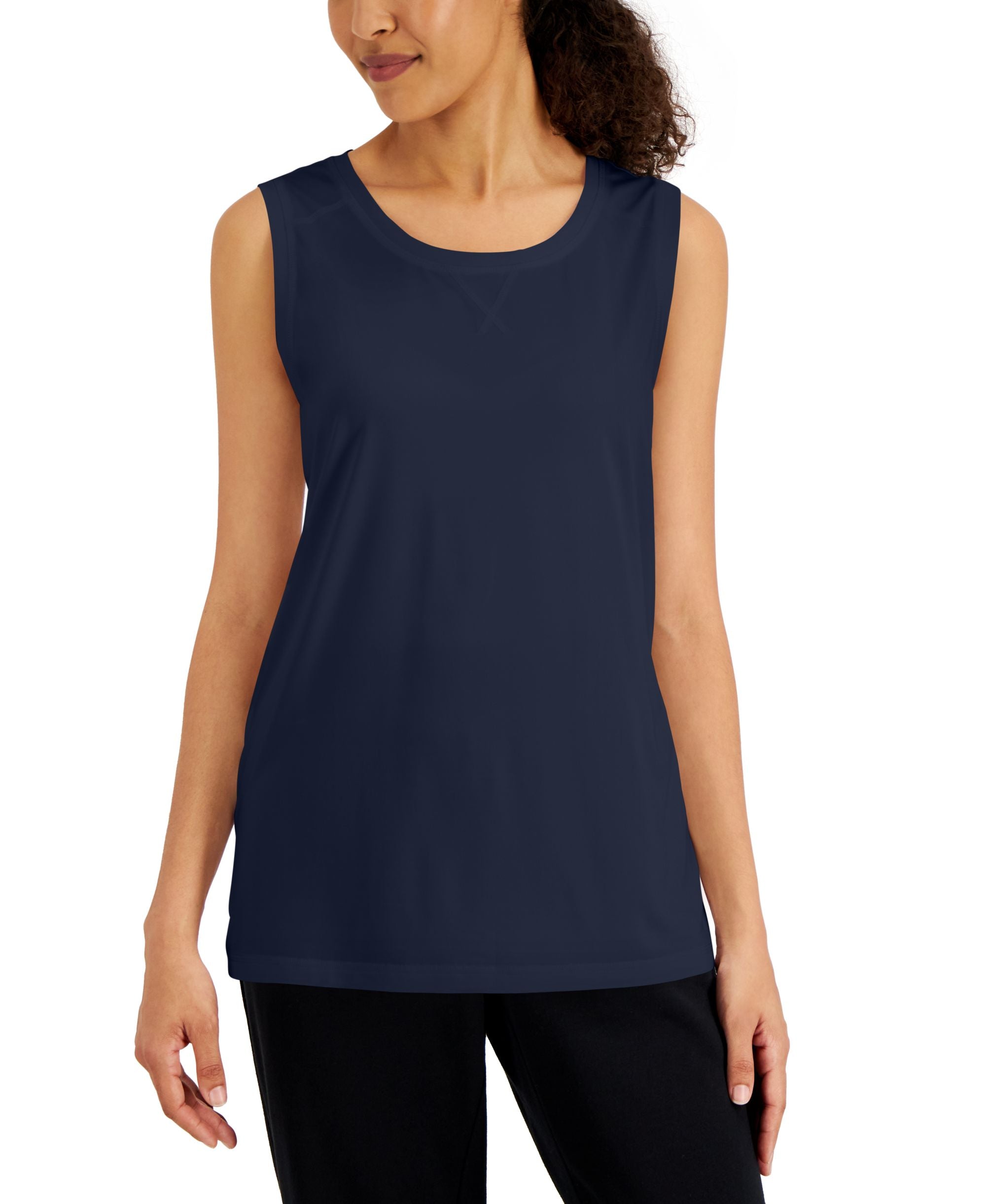 Karen Scott Womens Tunic Tank Premium Top