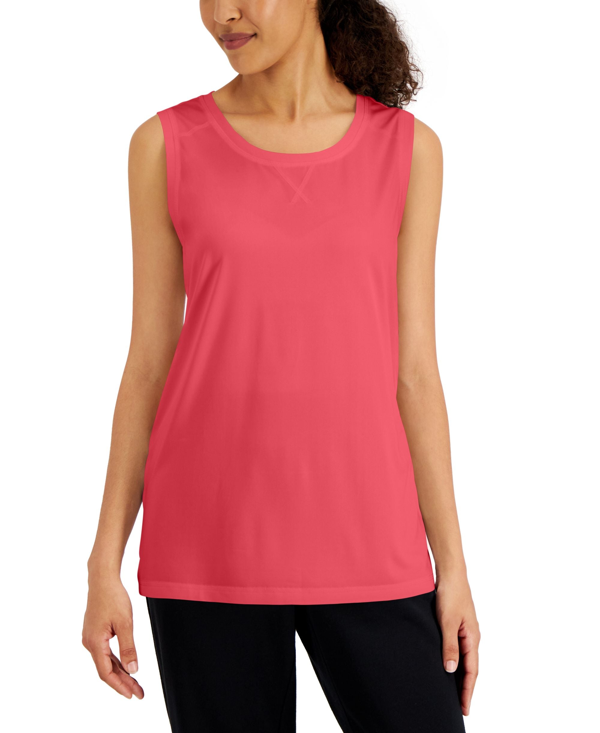 Karen Scott Womens Tunic Tank Premium Top