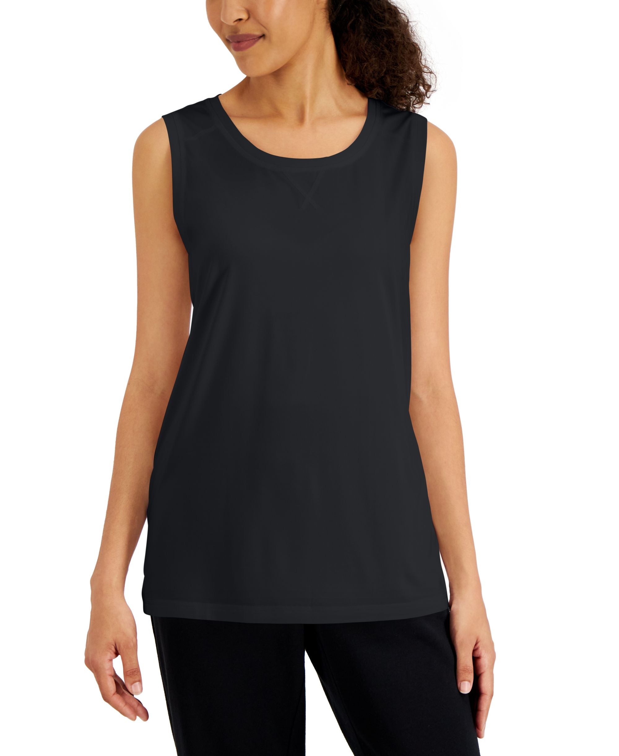 Karen Scott Womens Tunic Tank Premium Top