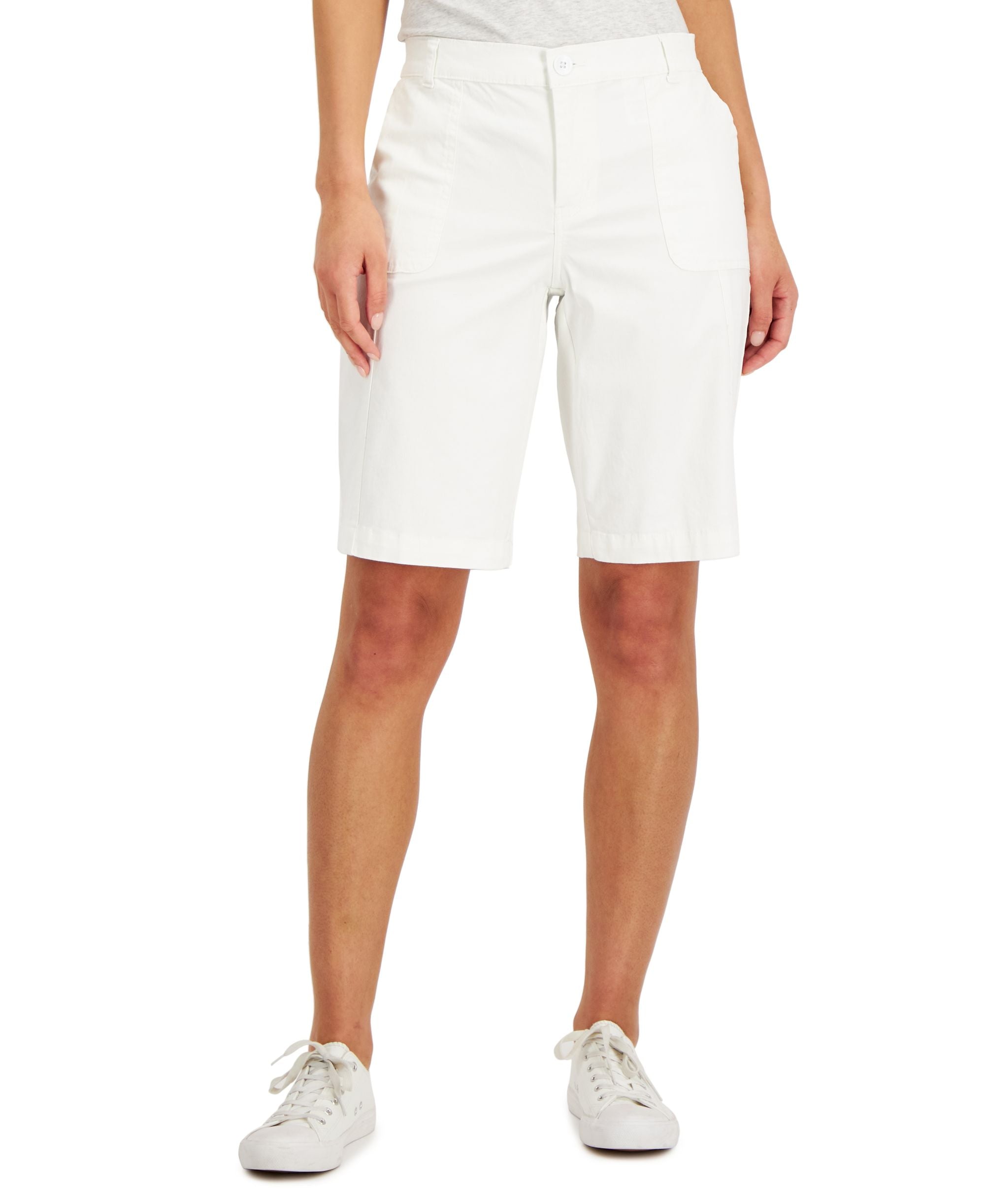 Karen Scott Womens Utility Pocket Premium Shorts
