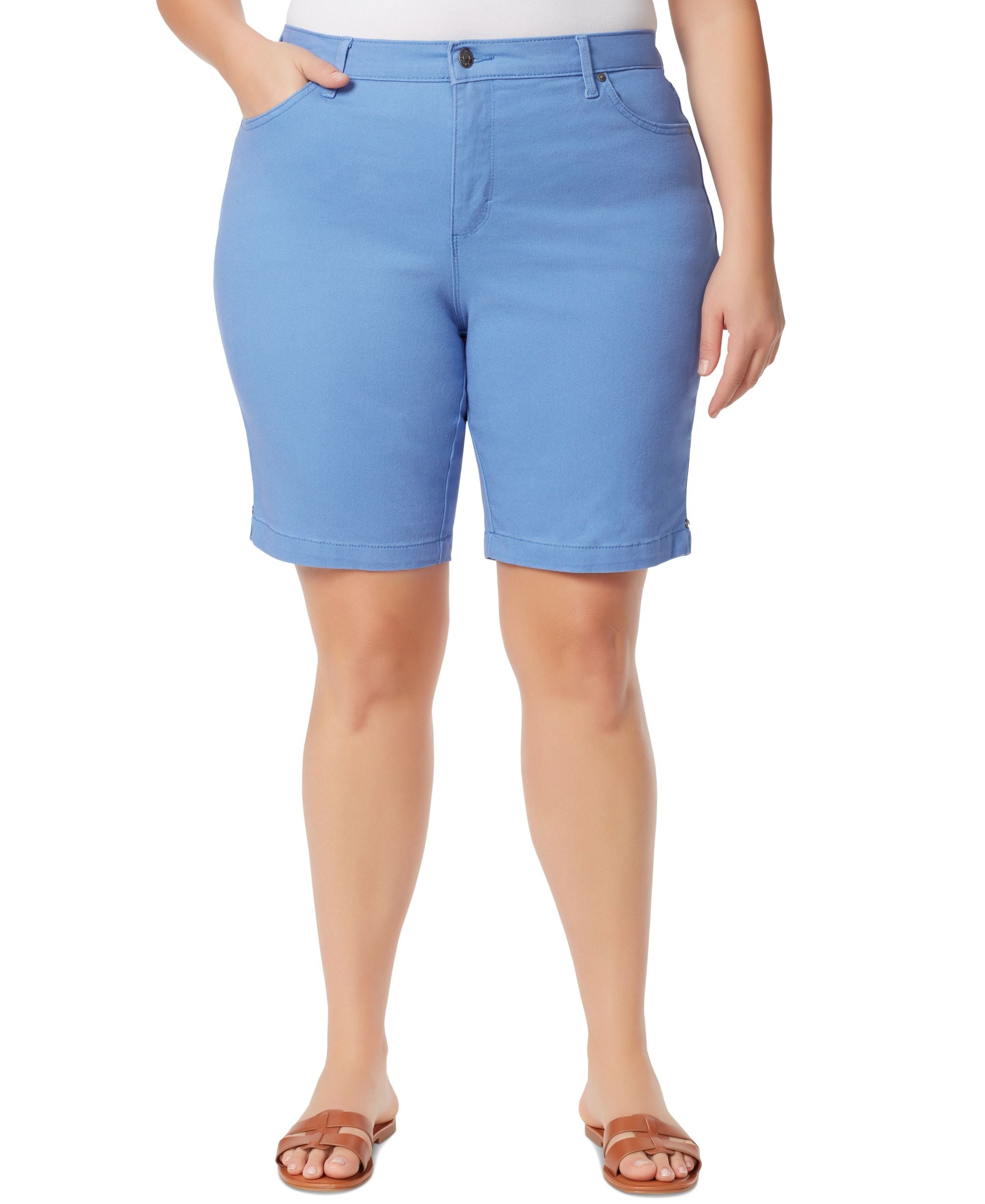 Gloria Vanderbilt Plus Size Amanda Bermuda Premium Shorts