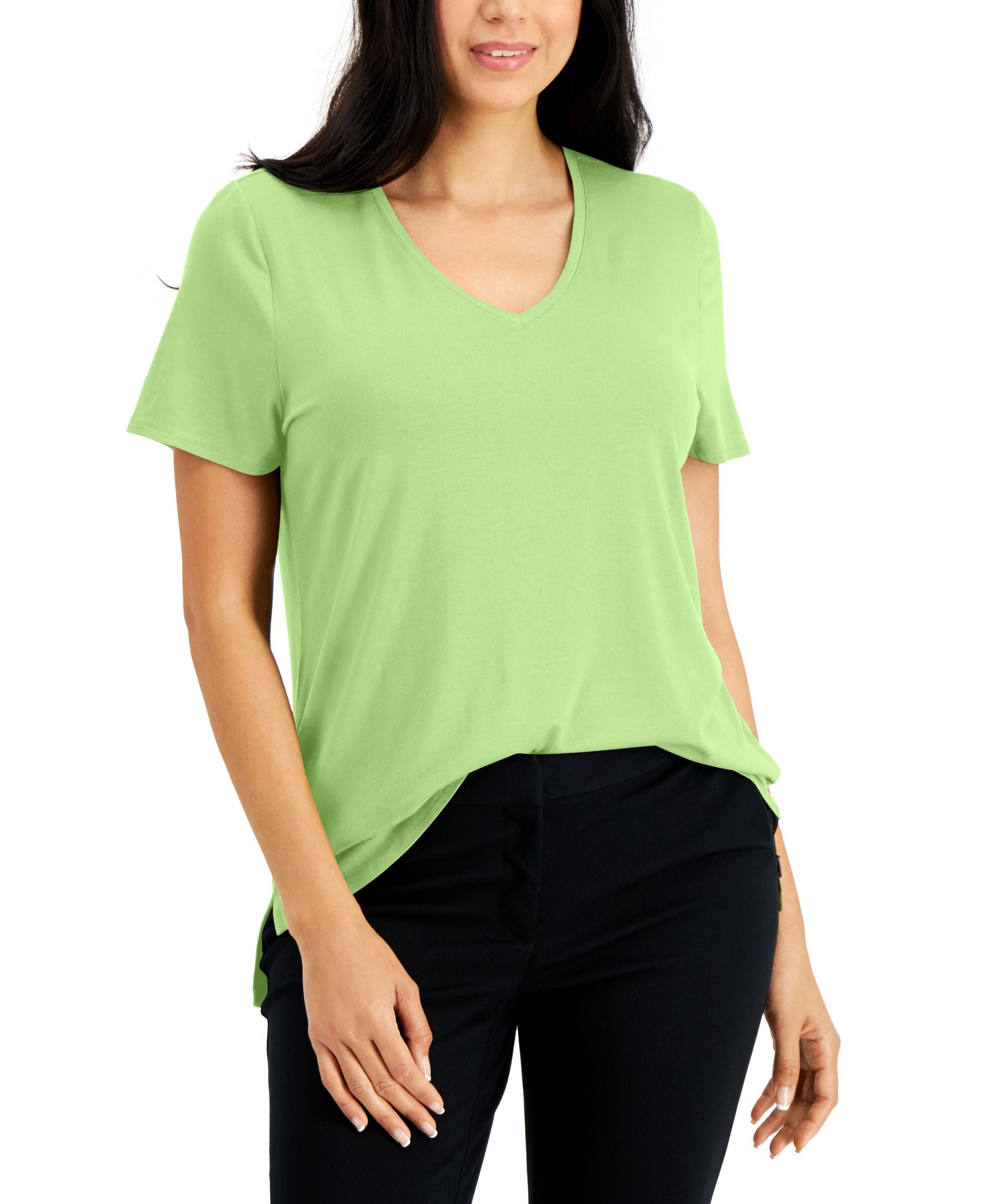 Alfani V Neck T-Modern Shirt