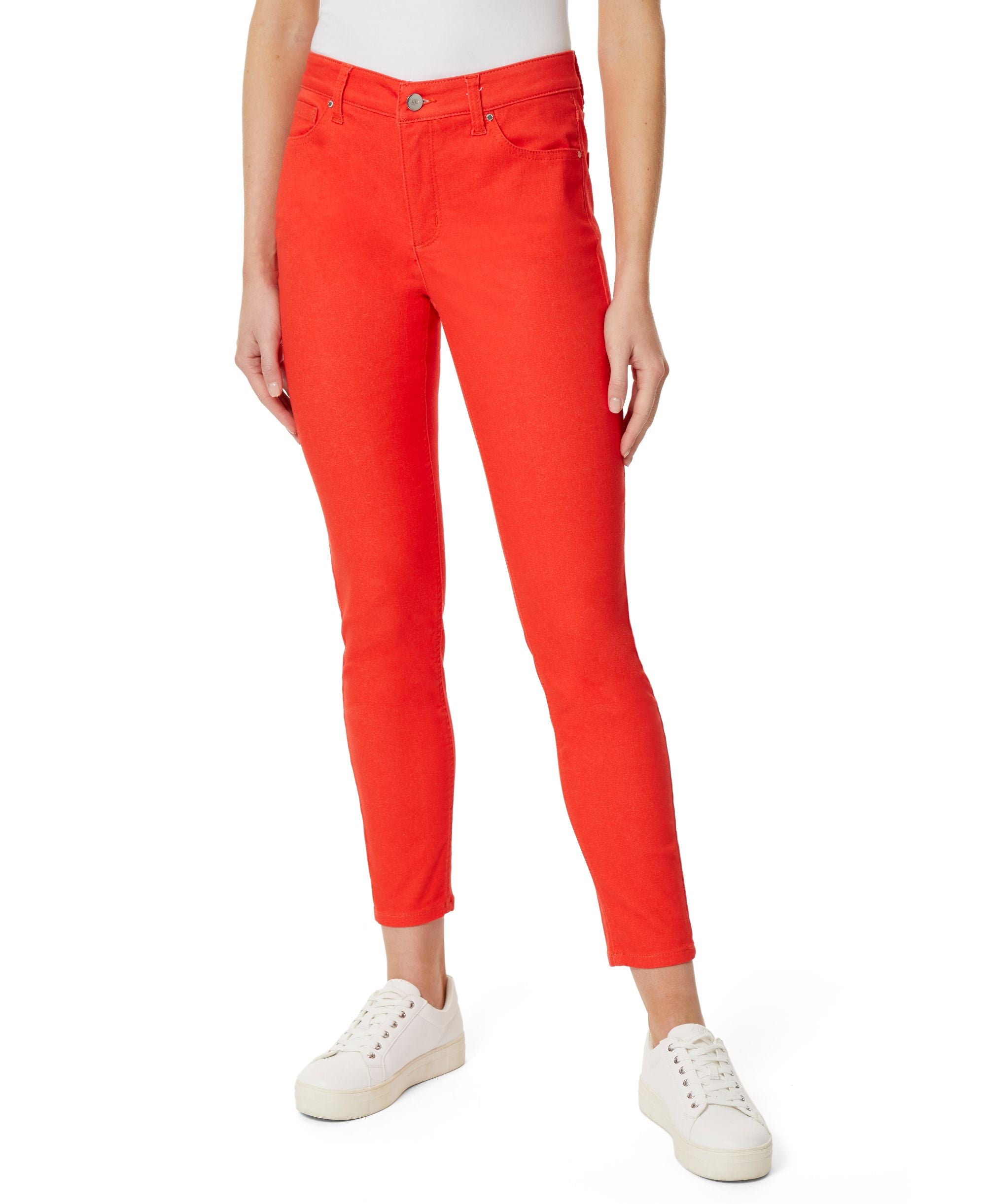 Jones New York Womens Lexington Ankle Natural Waist Skinny-Fit Premium Jeans