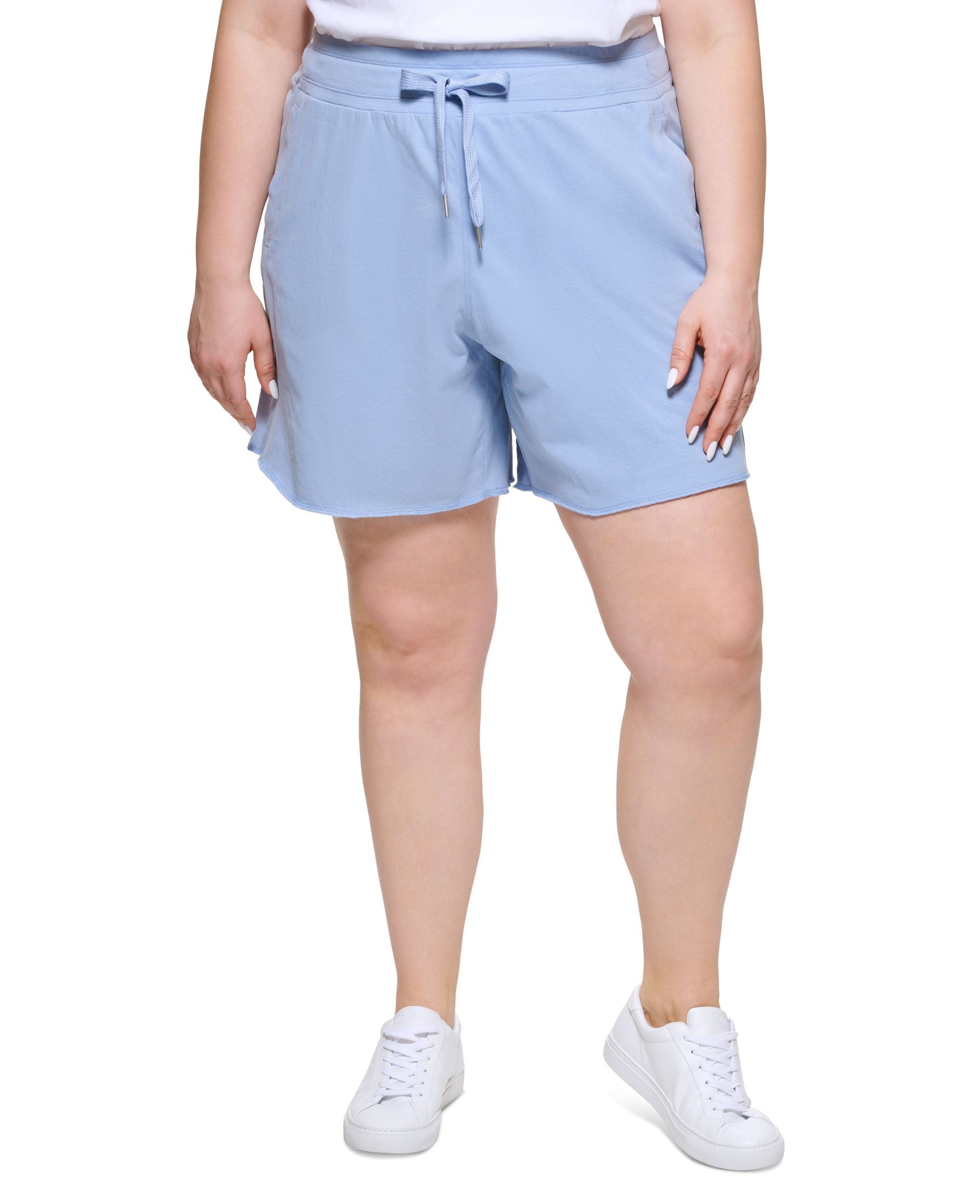 Calvin Klein Performance Plus Size High Waist Cotton Premium Shorts