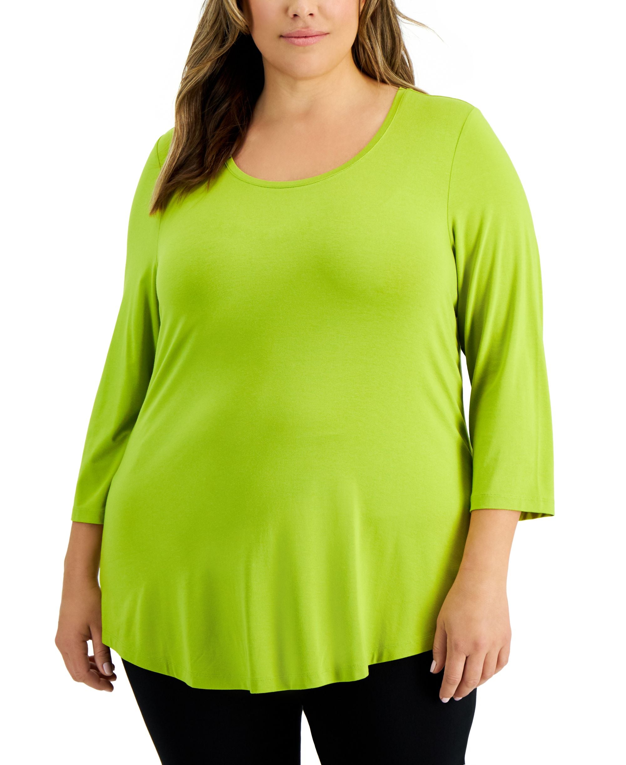 Plus Size Scoopneck Premium Top