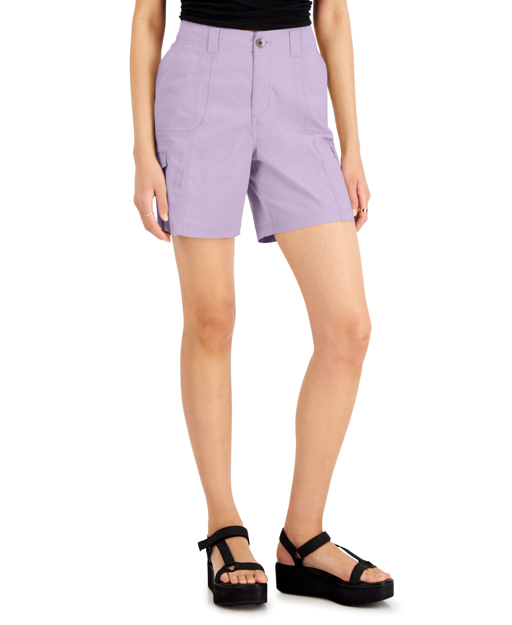 Style & Co Petite Comfort Waist Cargo Premium Shorts