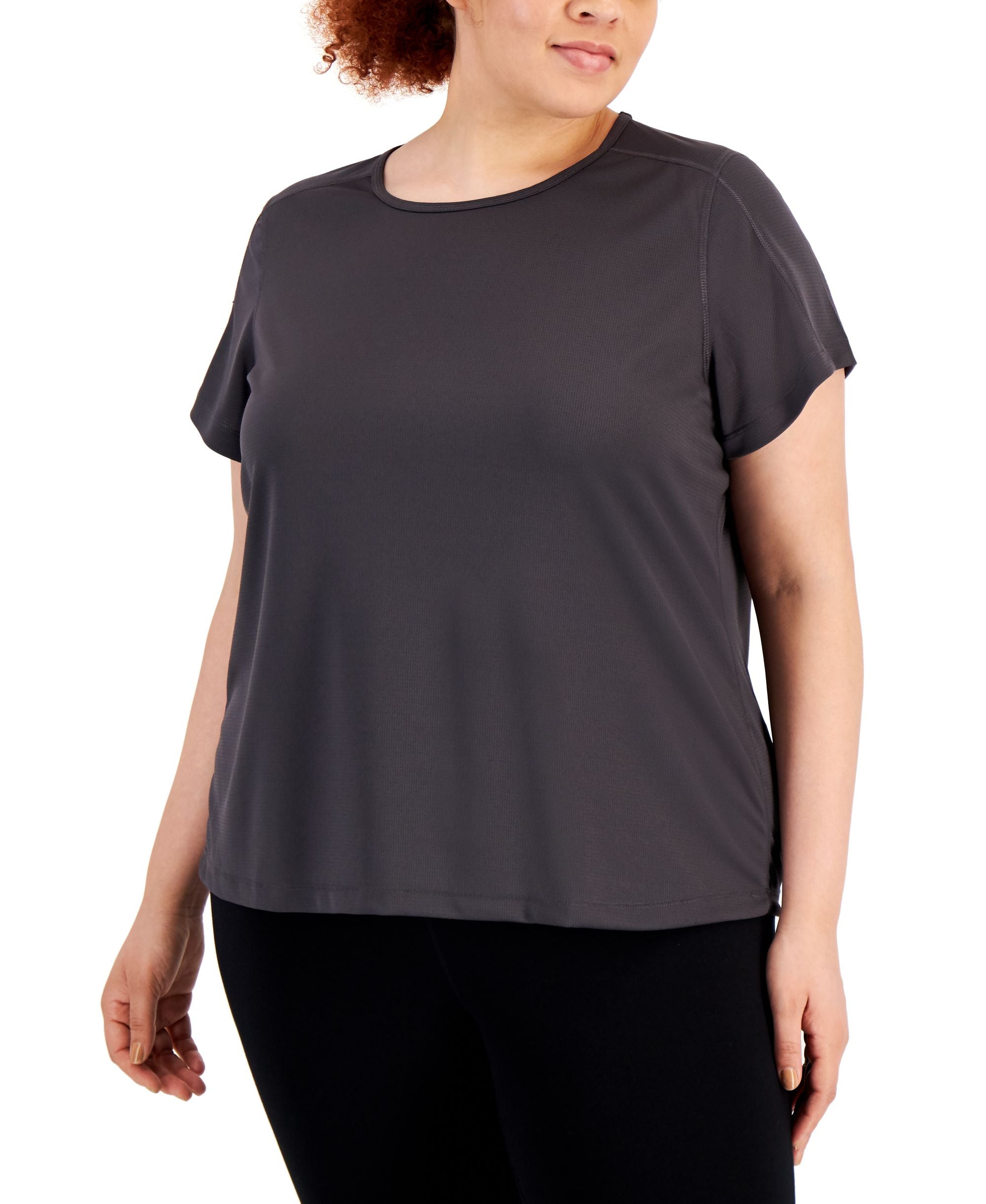 ID Ideology Plus Size Birdseye Mesh T-Modern Shirt
