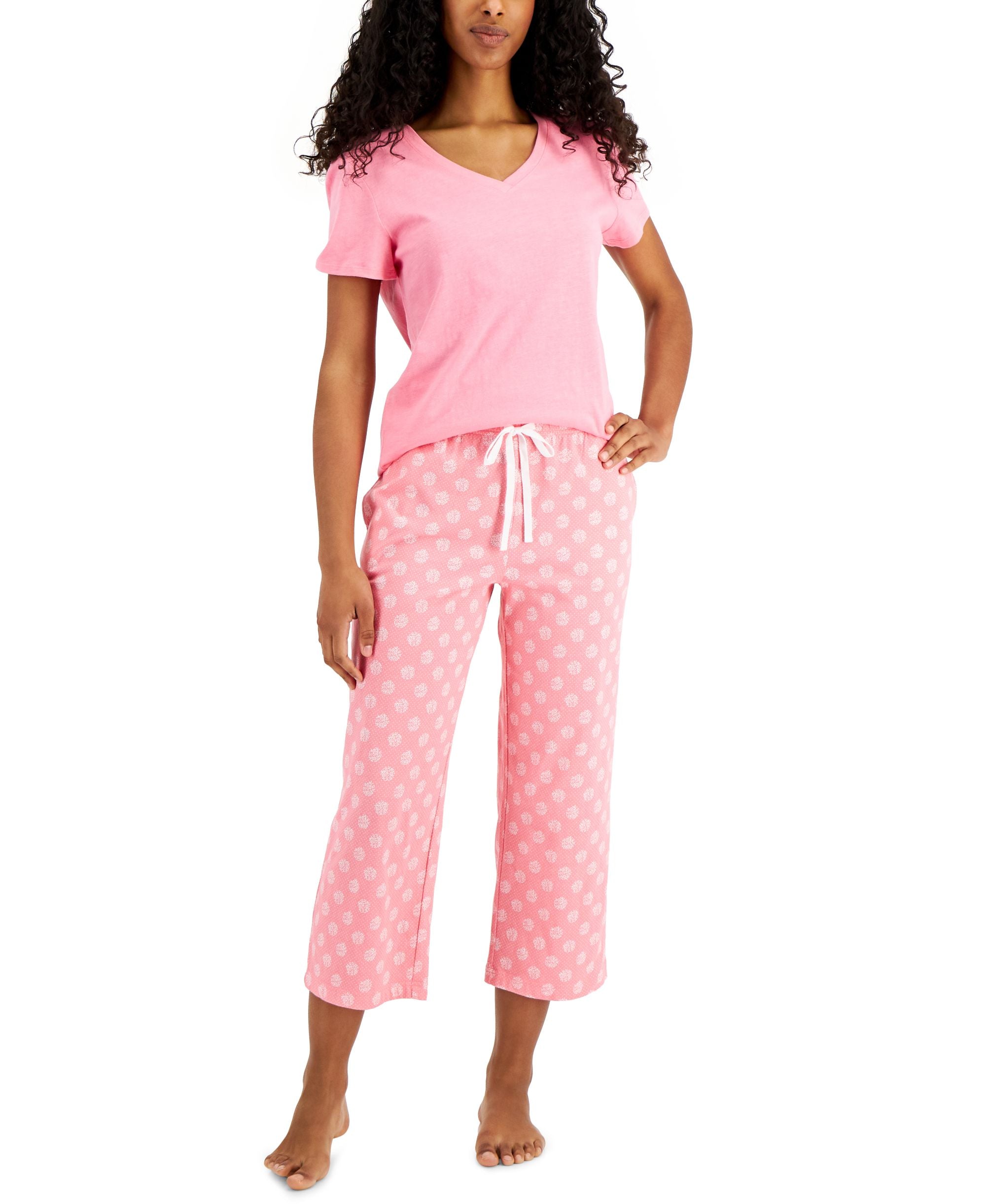 Charter Club Everyday Cotton V-Neck Pajama T-Modern Shirt