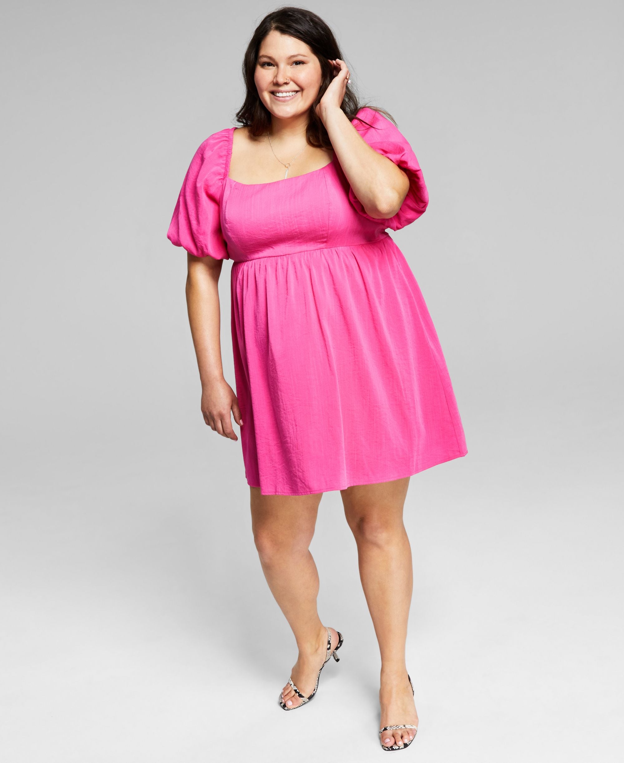 Now This Modern Plus Size Babydoll Dress