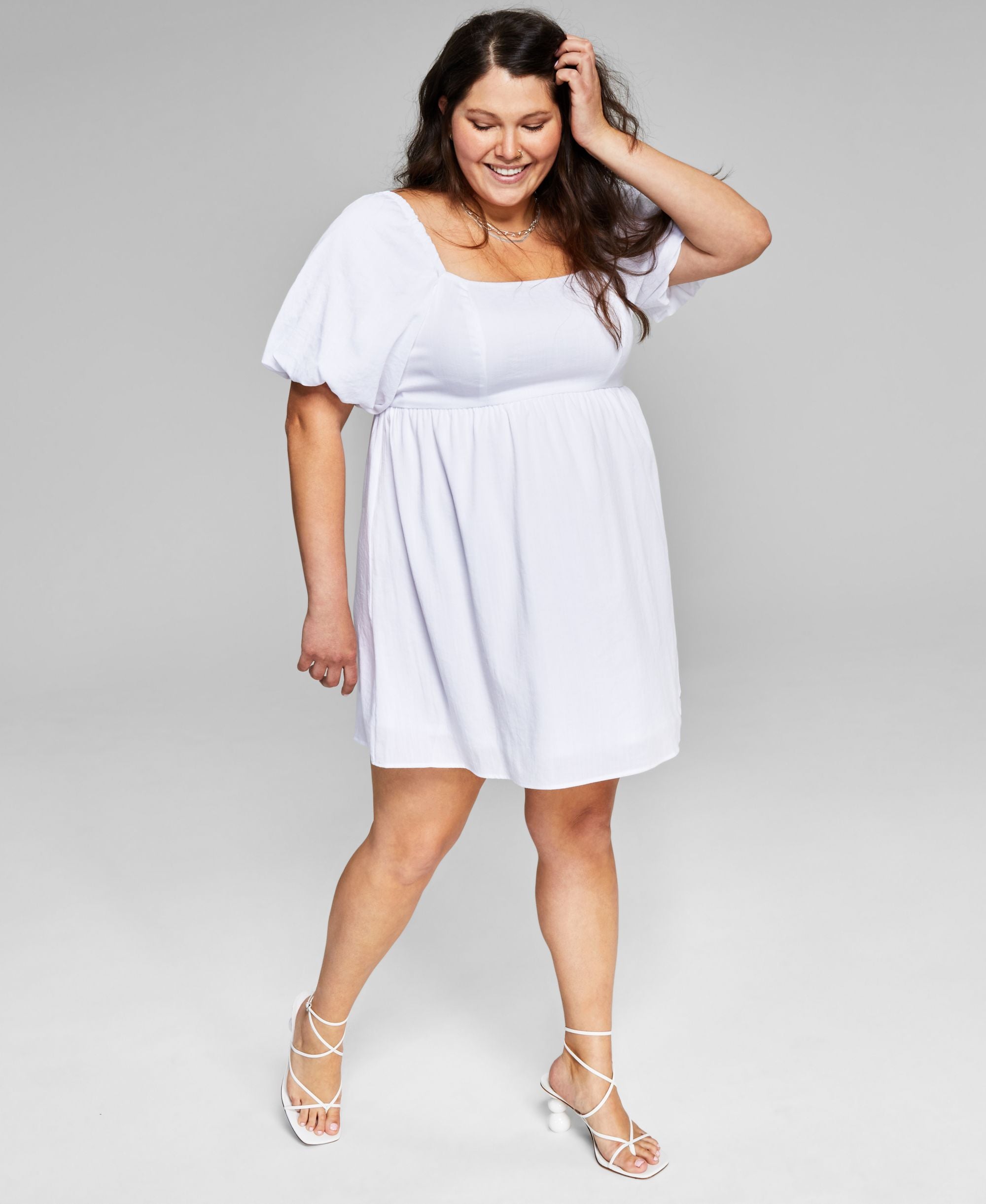 Now This Modern Plus Size Babydoll Dress