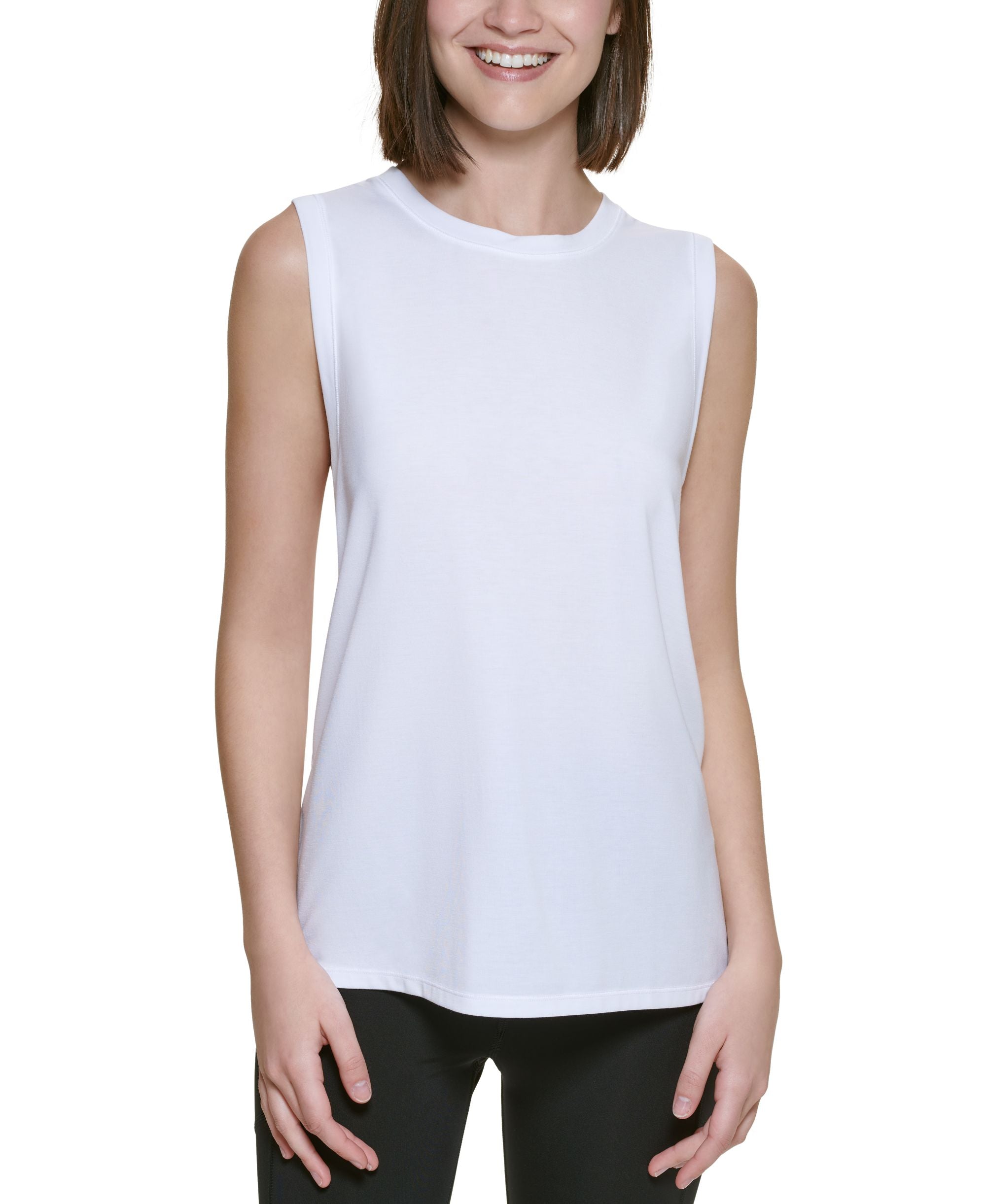 Calvin Klein Performance Womens Dropped Armhole Tank Premium Top