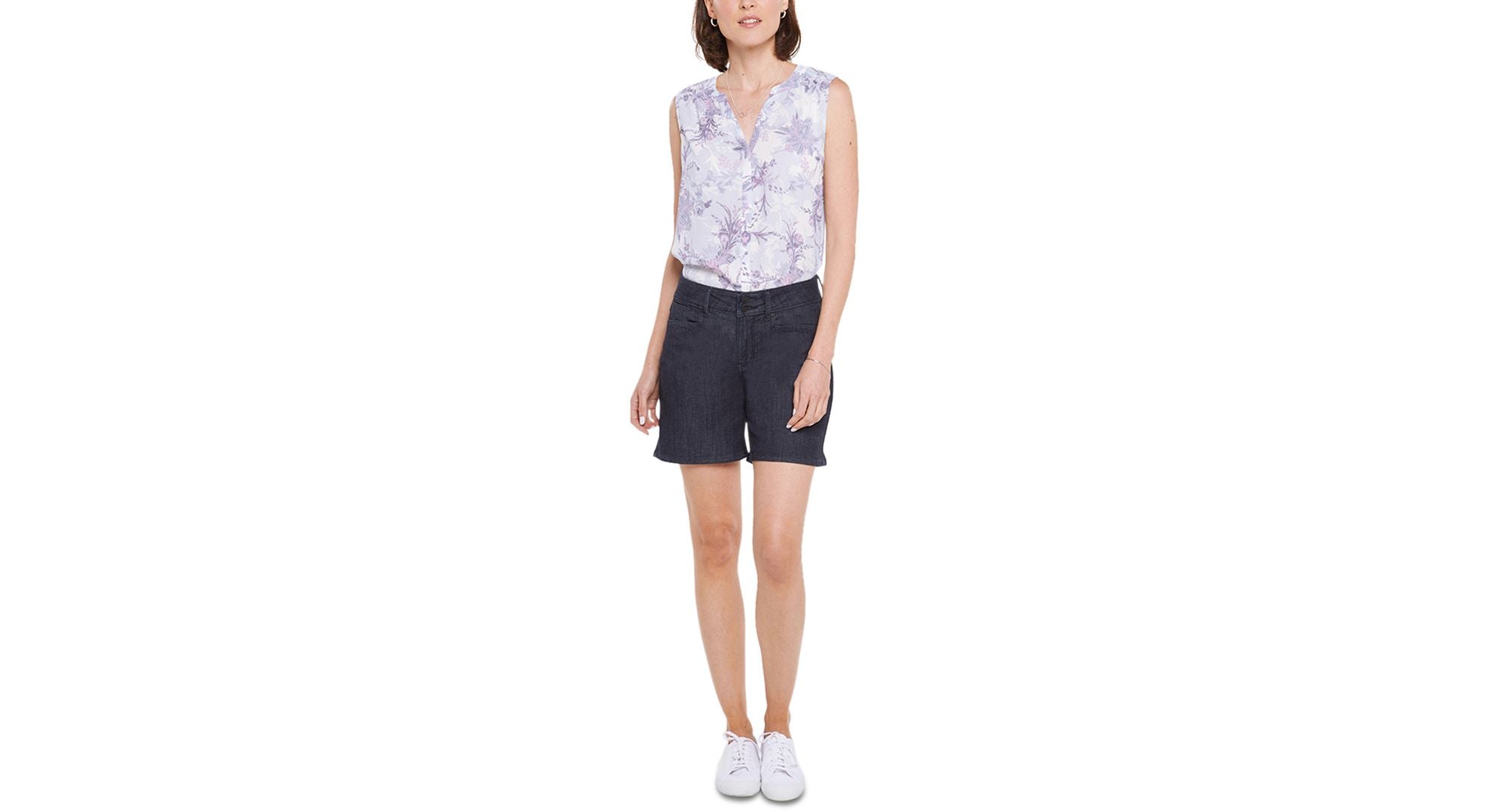 NYDJ Womens Roxanne Denim Tummy Slimming Denim Premium Shorts