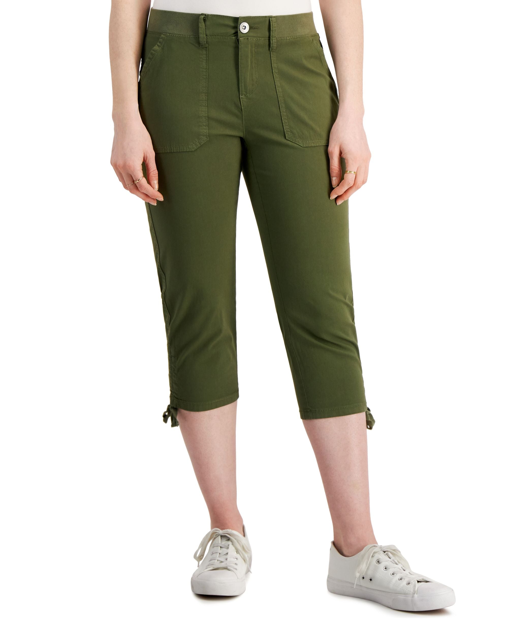 Style & Co Petite Utility Capri-Length Signature Pants