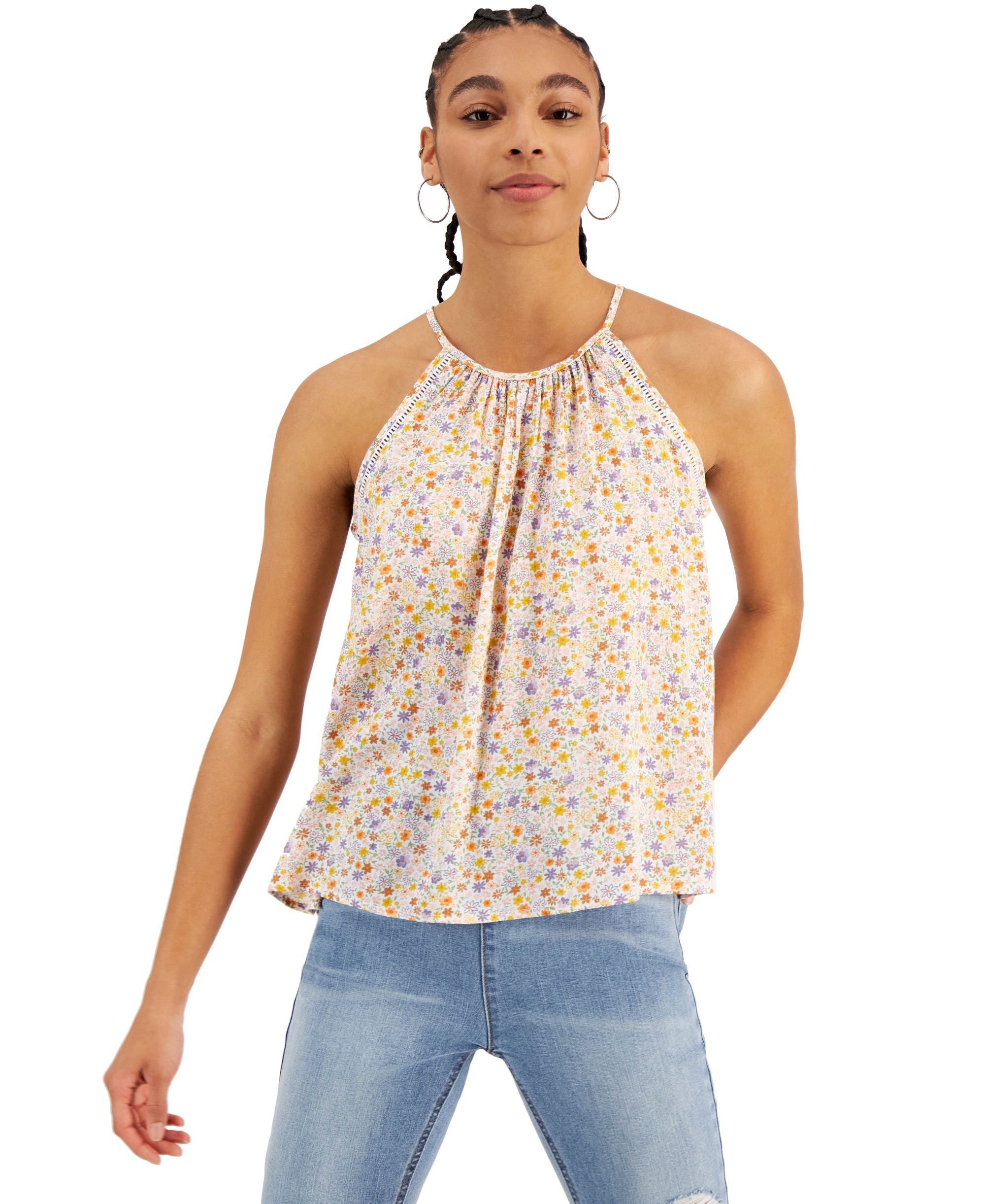 Juniors' Sleeveless Premium Top