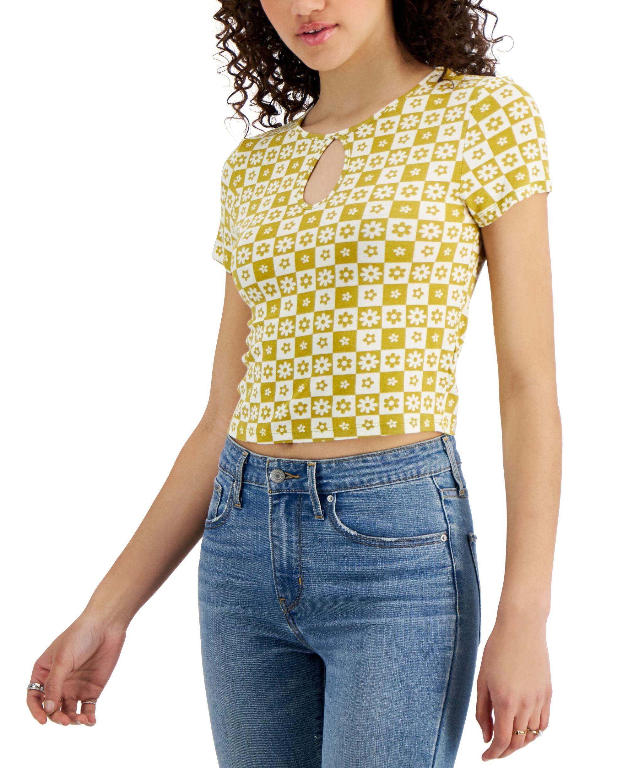 Juniors' Keyhole T-Modern Shirt