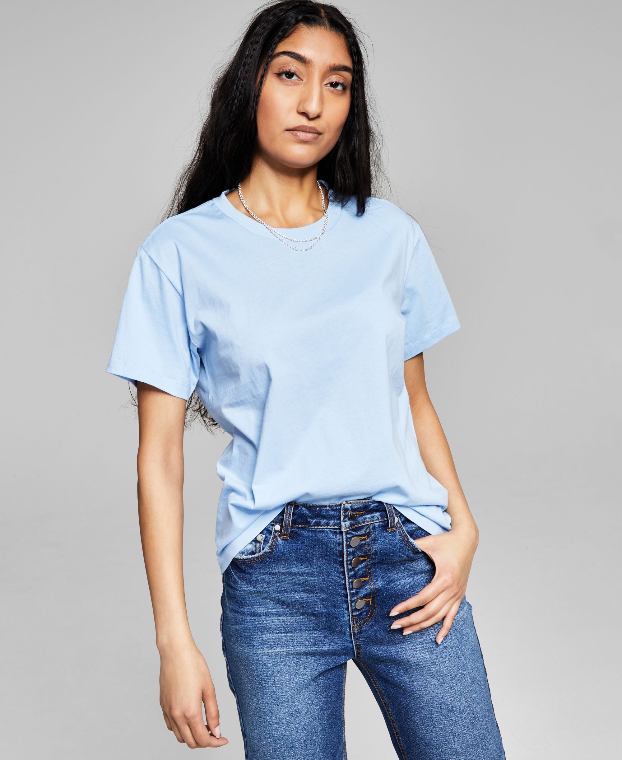 Now This Womens Cotton Boyfriend T-Modern Shirt