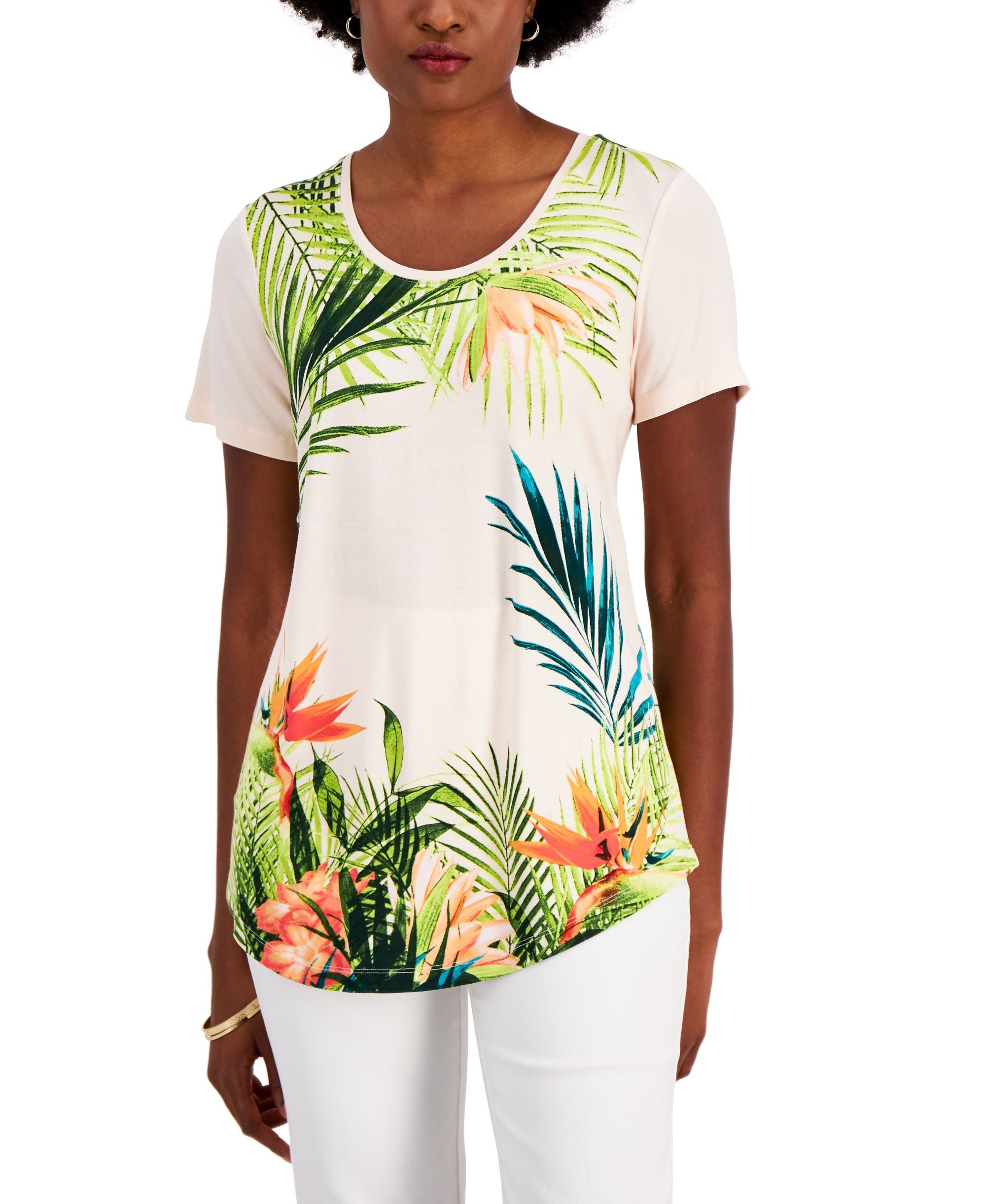 JM Collection Womens Oasis View Premium Top