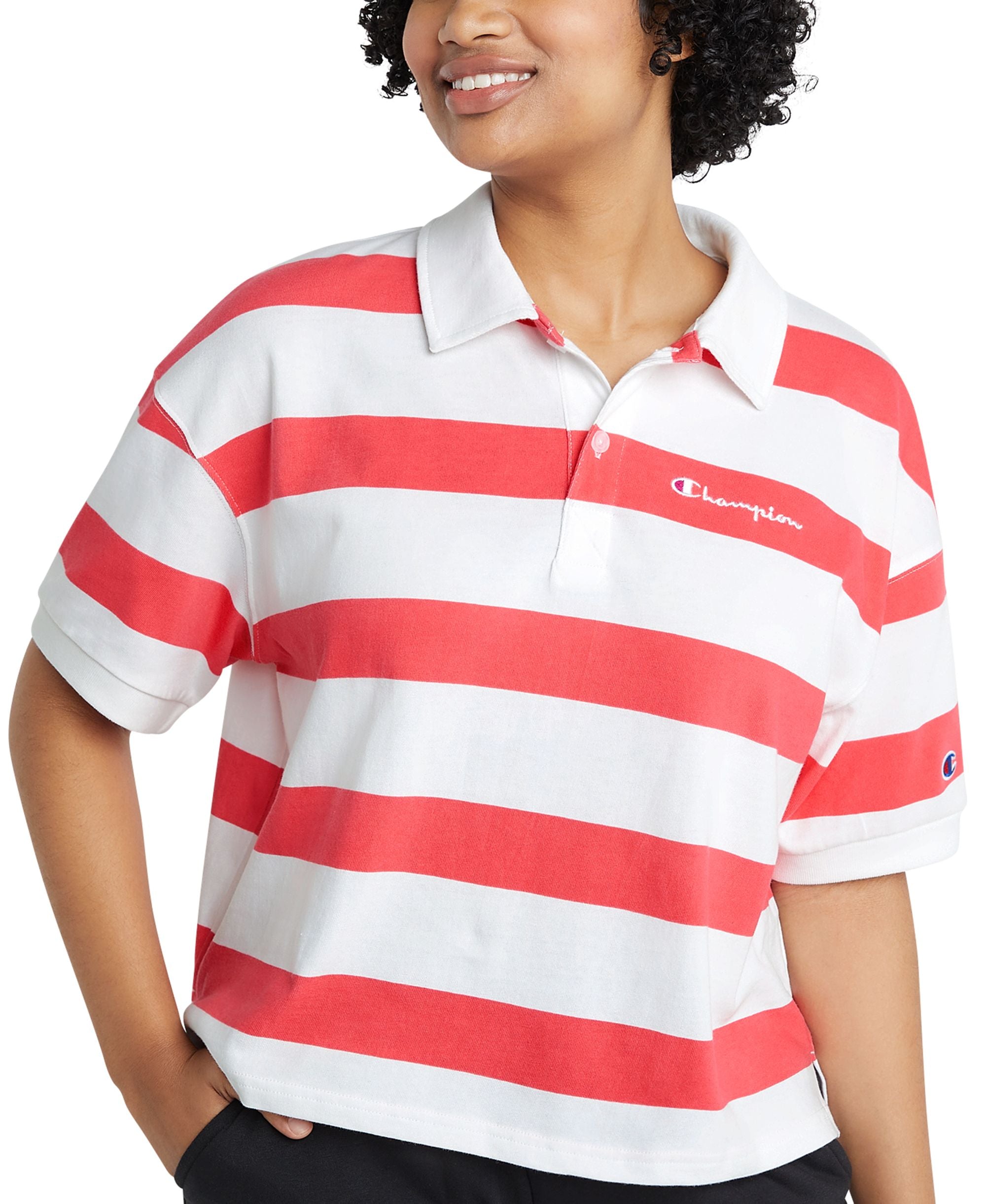 Champion Womens Mid Weight Jersey Polo Premium Top