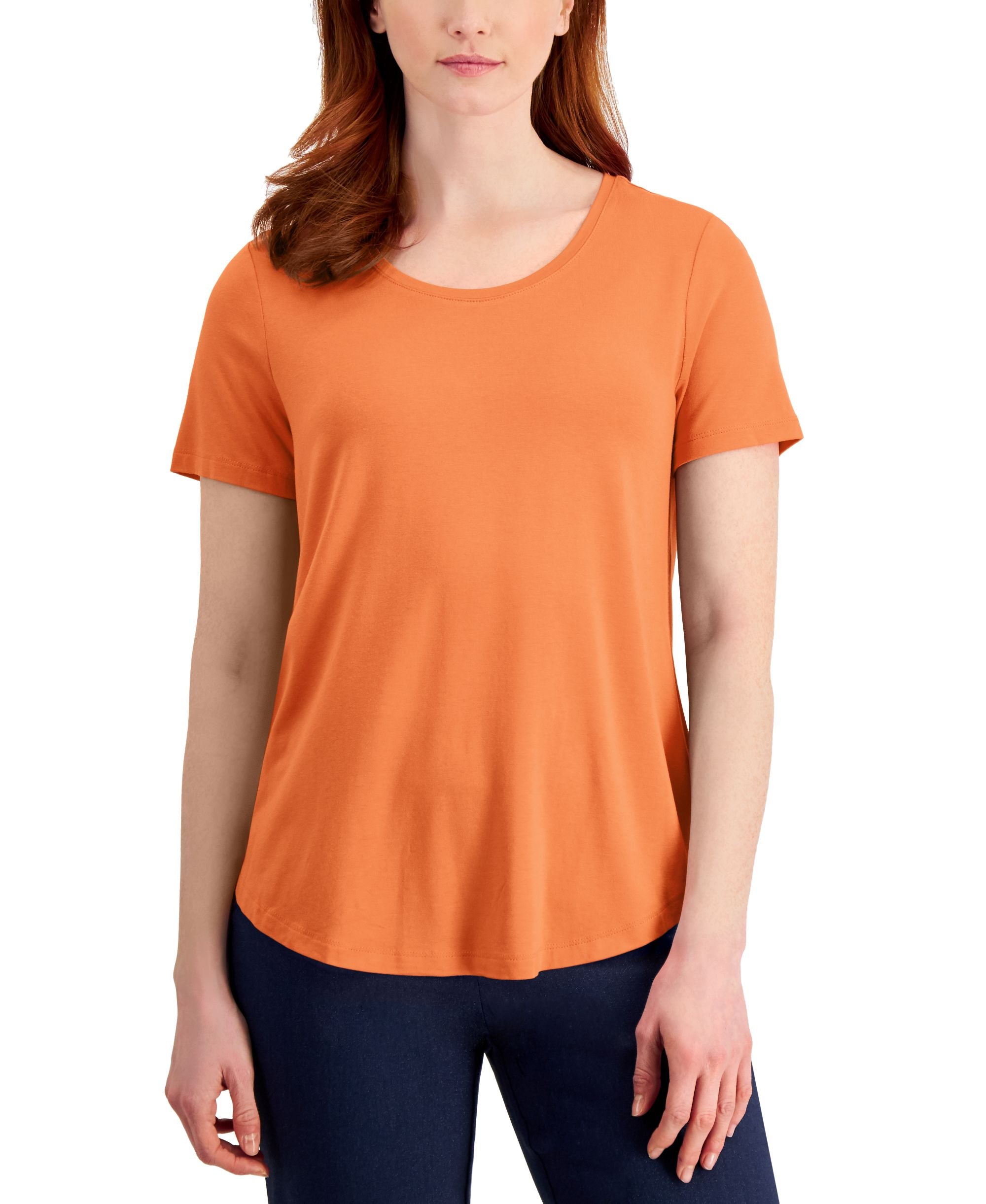 Women's Short-Sleeve Scoop-Neck T-Modern Shirt