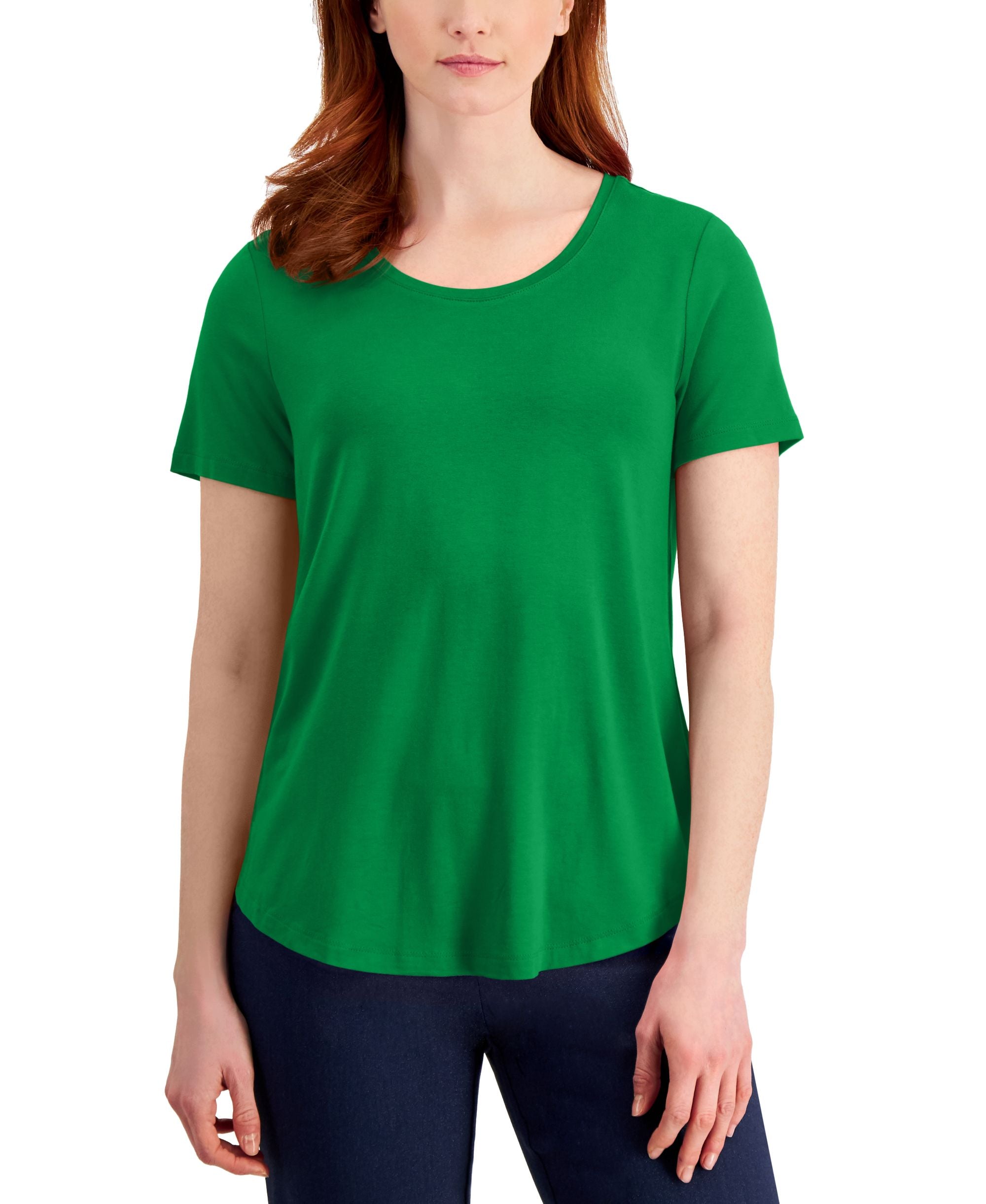 Women's Short-Sleeve Scoop-Neck T-Modern Shirt