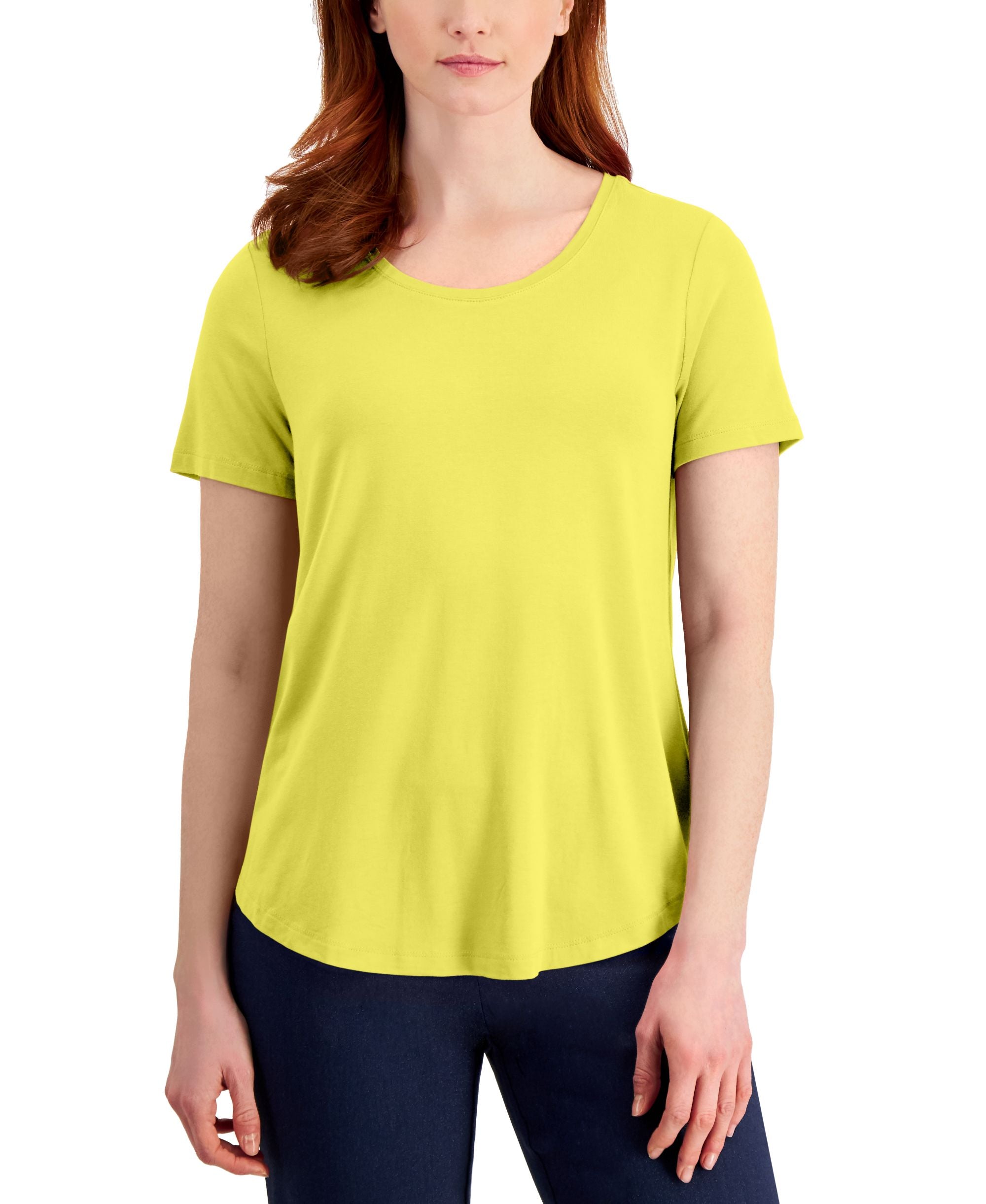 Women's Short-Sleeve Scoop-Neck T-Modern Shirt