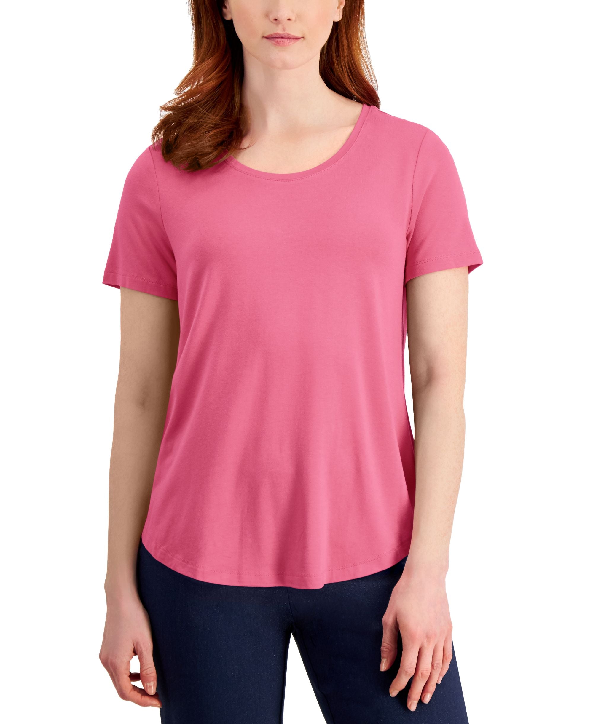 Women's Short-Sleeve Scoop-Neck T-Modern Shirt