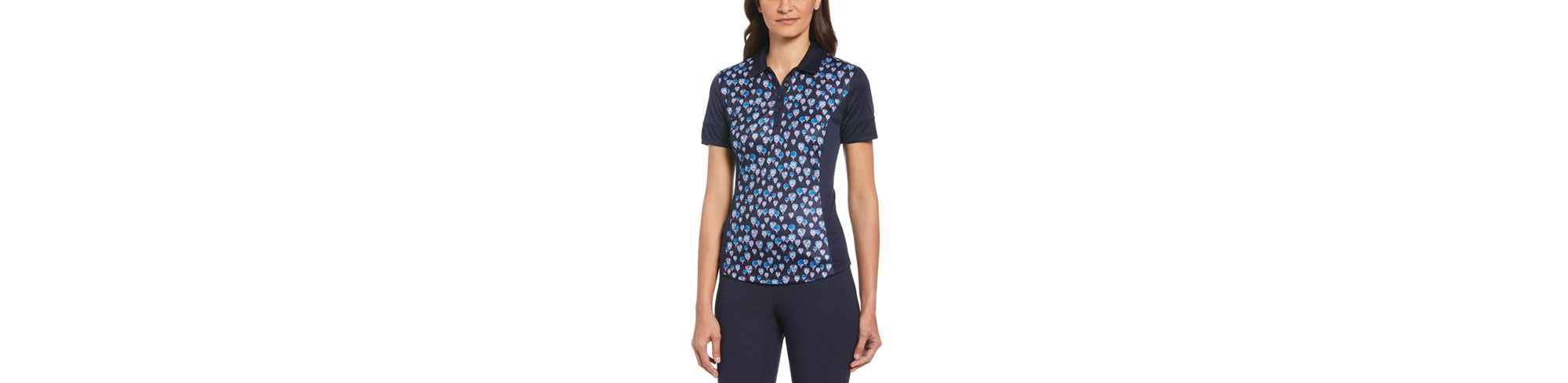 Pga Tour Womens Balloon Print Polo Modern Shirt