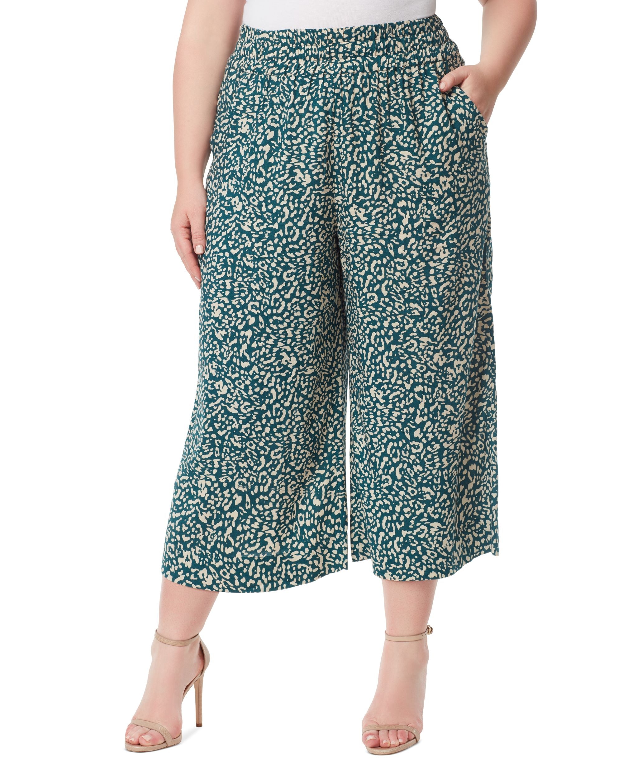 Jessica Simpson Modern Plus Rosalie Wide-Leg Signature Pants
