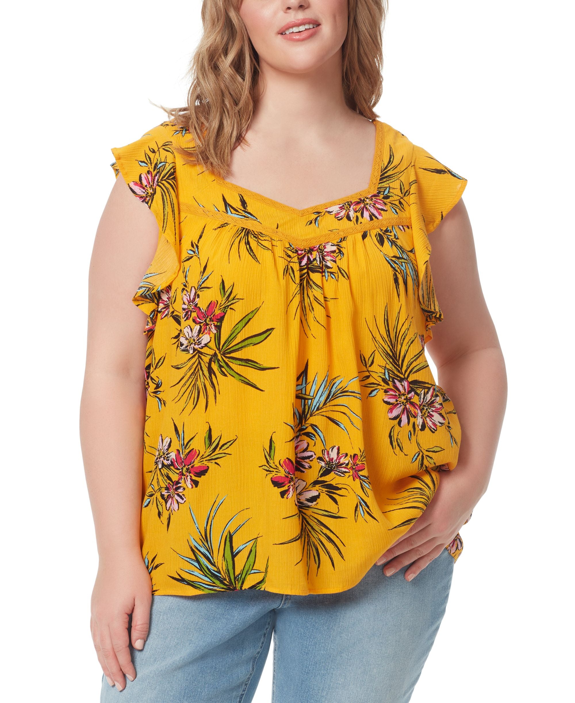 Jessica Simpson Modern Plus Lauryn Sweetheart Premium Top