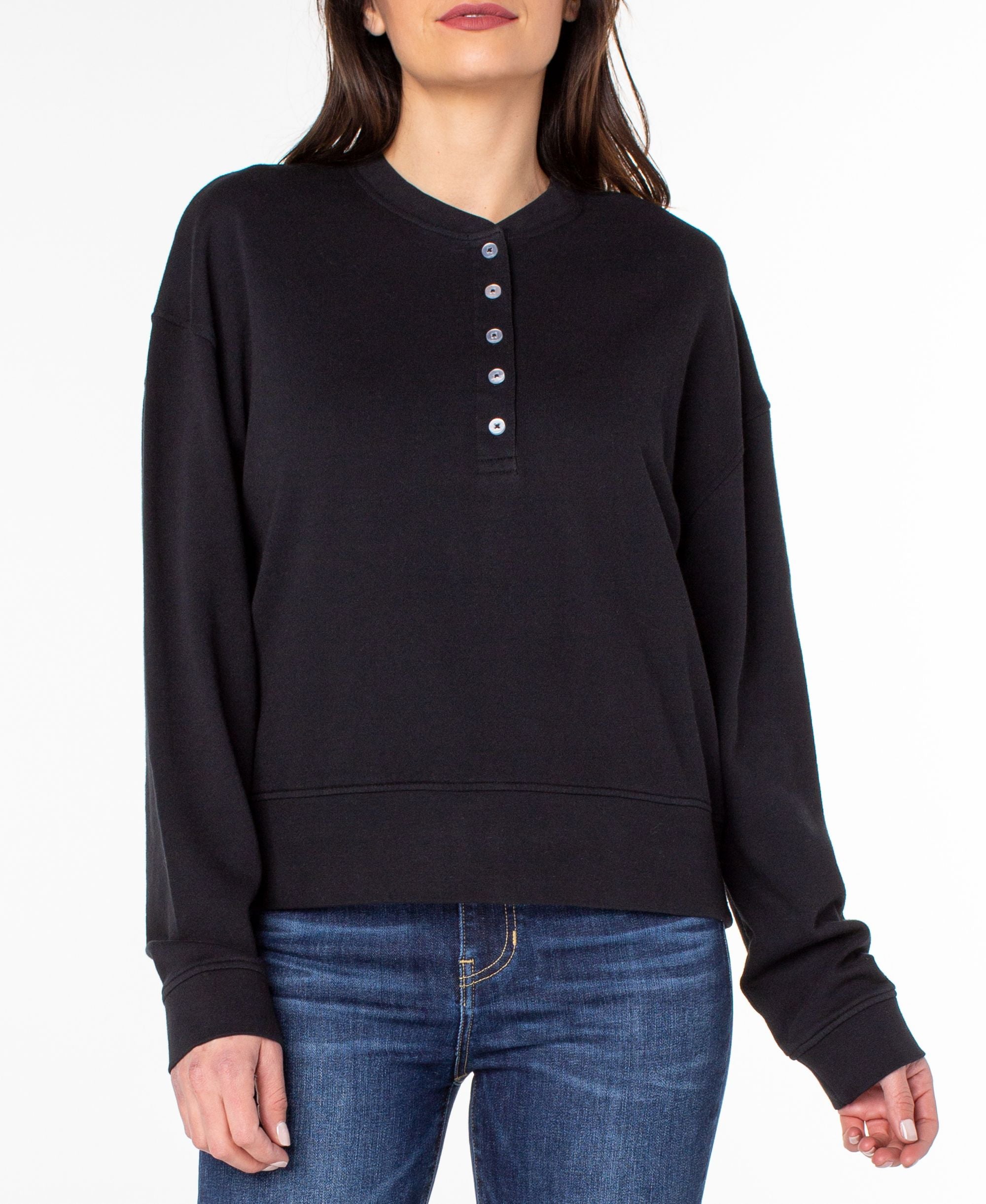 Earnest Sewn French Terry Henley Premium Top