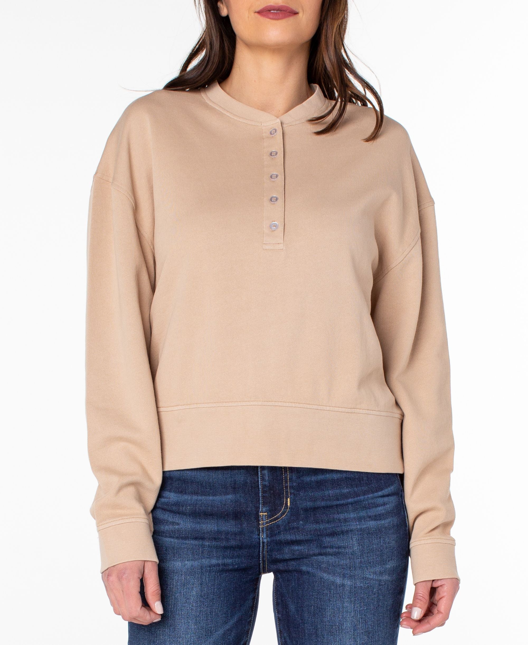 Earnest Sewn French Terry Henley Premium Top
