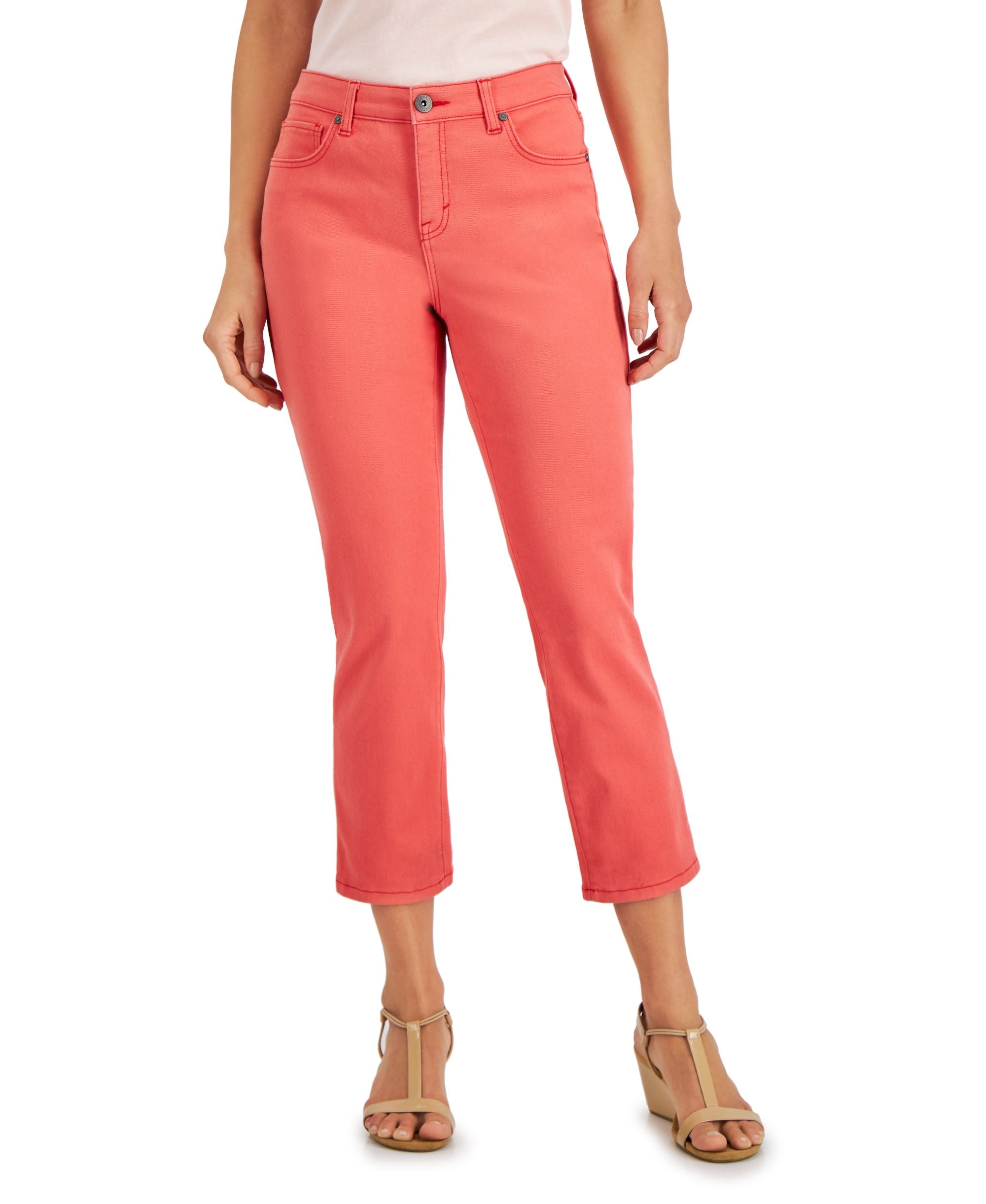 Curvy Cuffed Capri-Length Premium Jeans