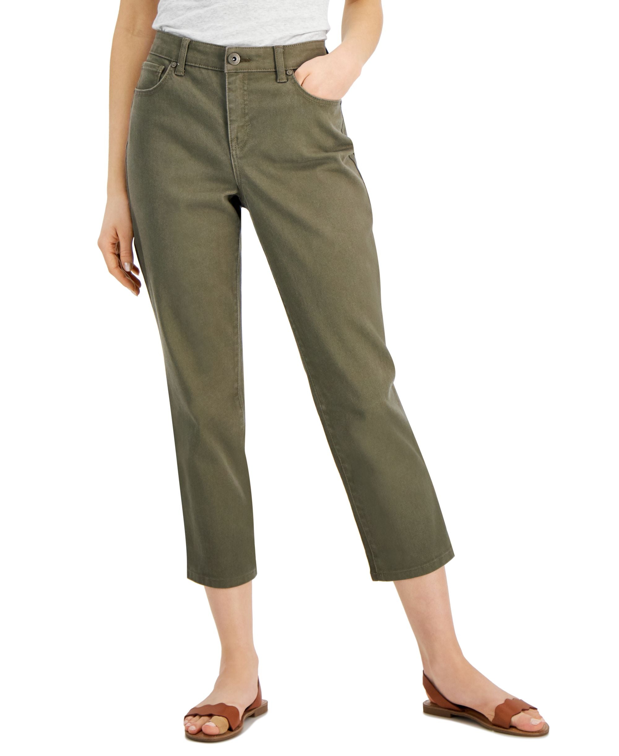 Curvy Cuffed Capri-Length Premium Jeans