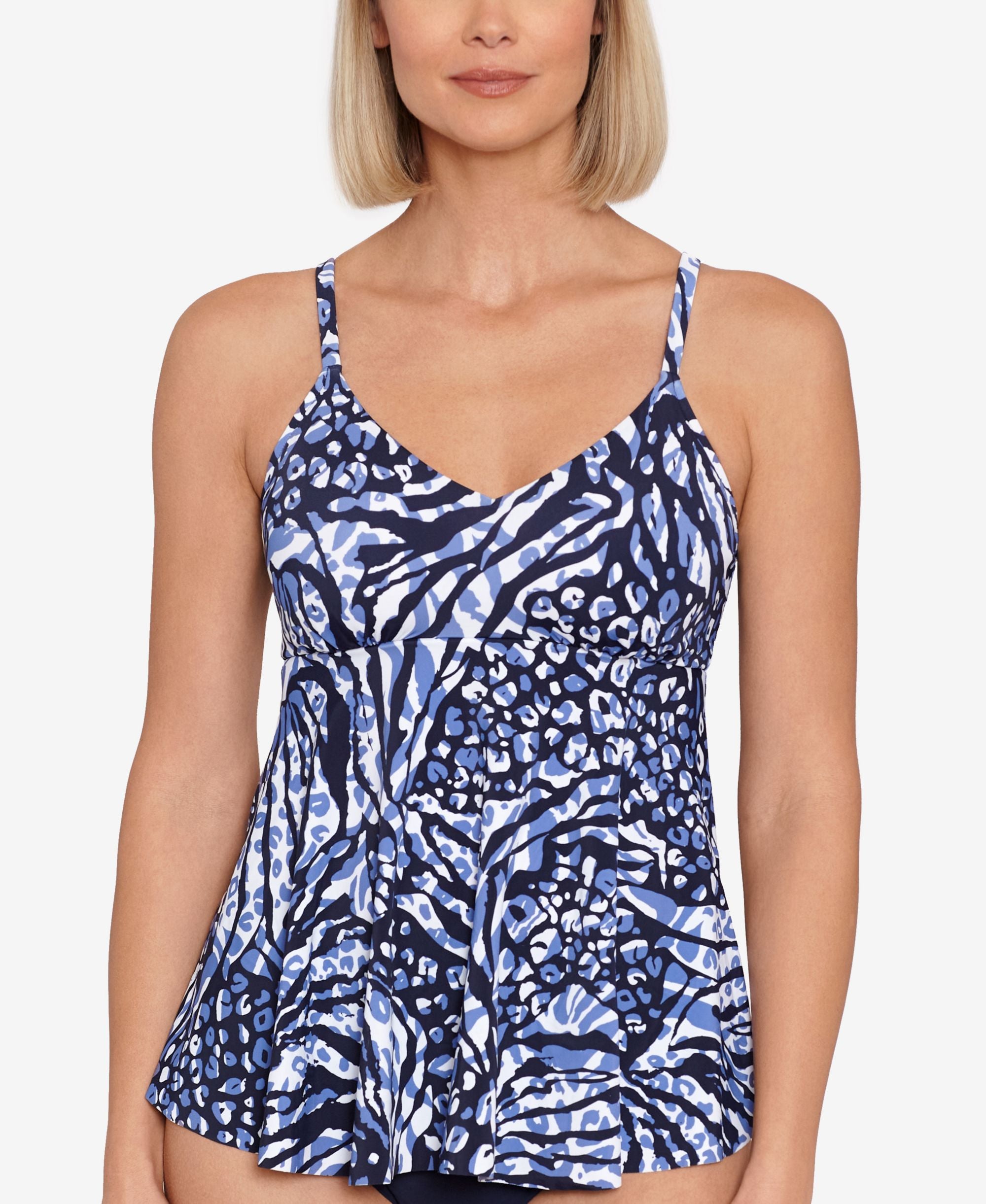 Women's Printed Underwire Tankini Premium Top