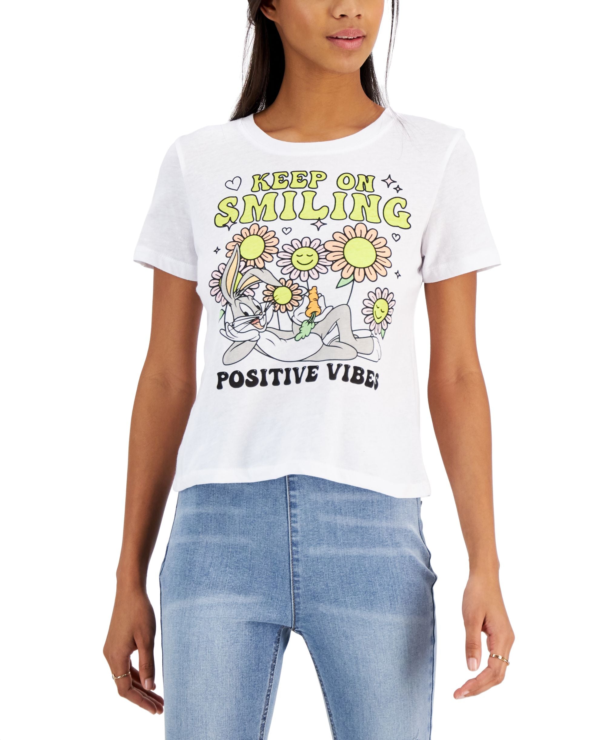 Juniors' Bugs Bunny Graphic T-Modern Shirt