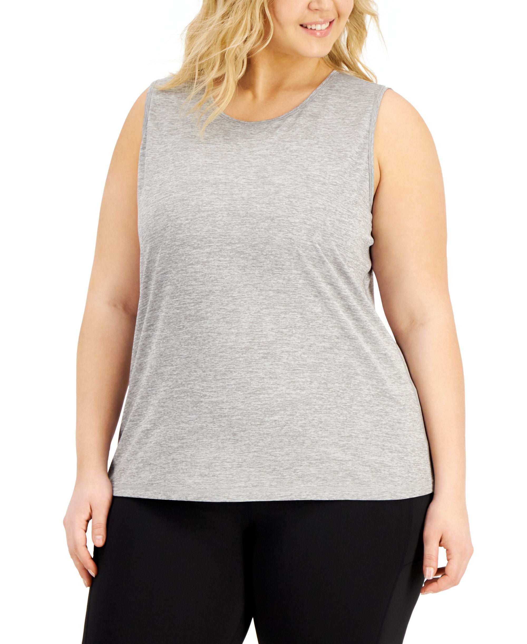 Plus Size Keyhole-Back Tank Premium Top