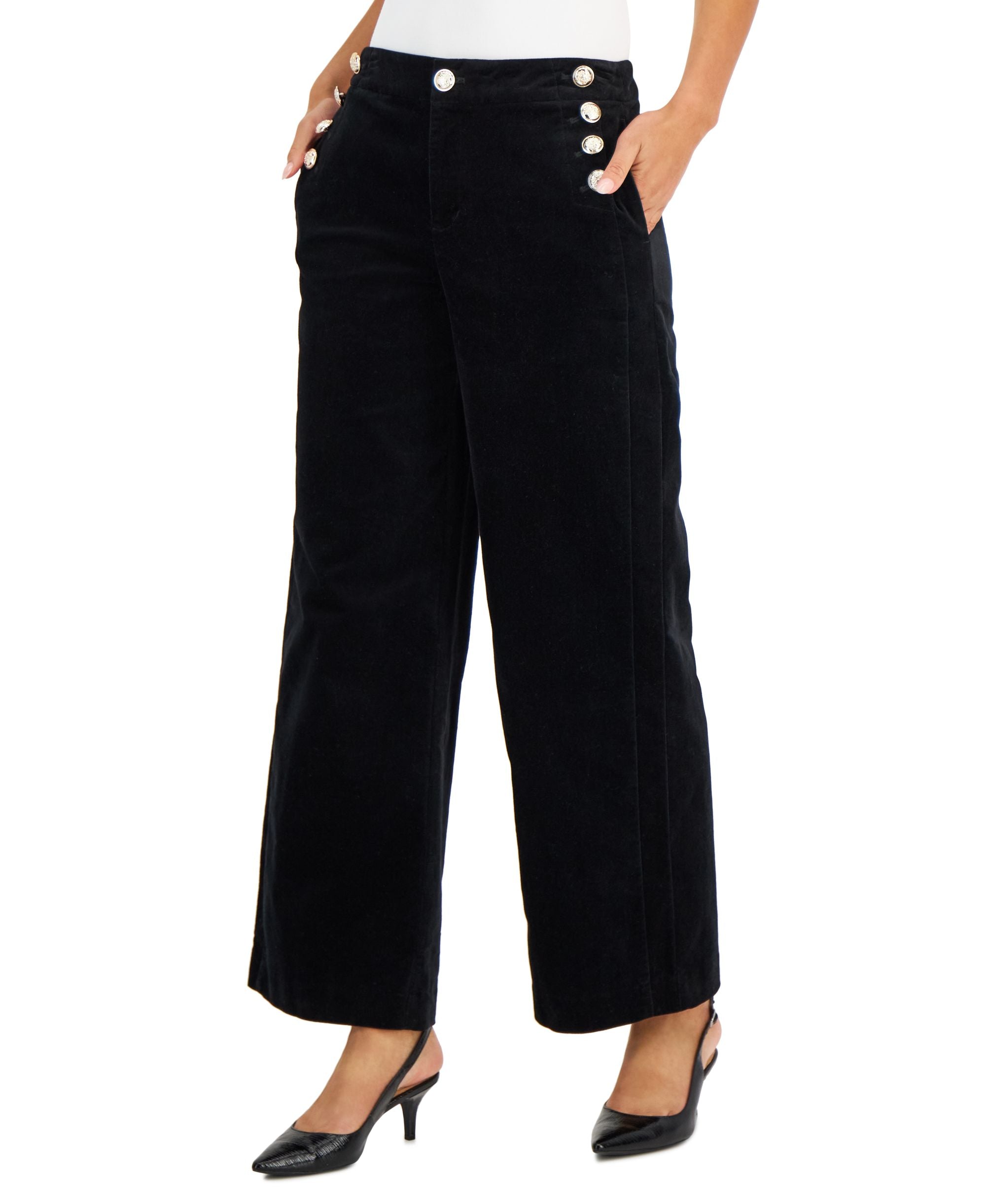 Charter Club Womens Velveteen Sailor Signature Pants