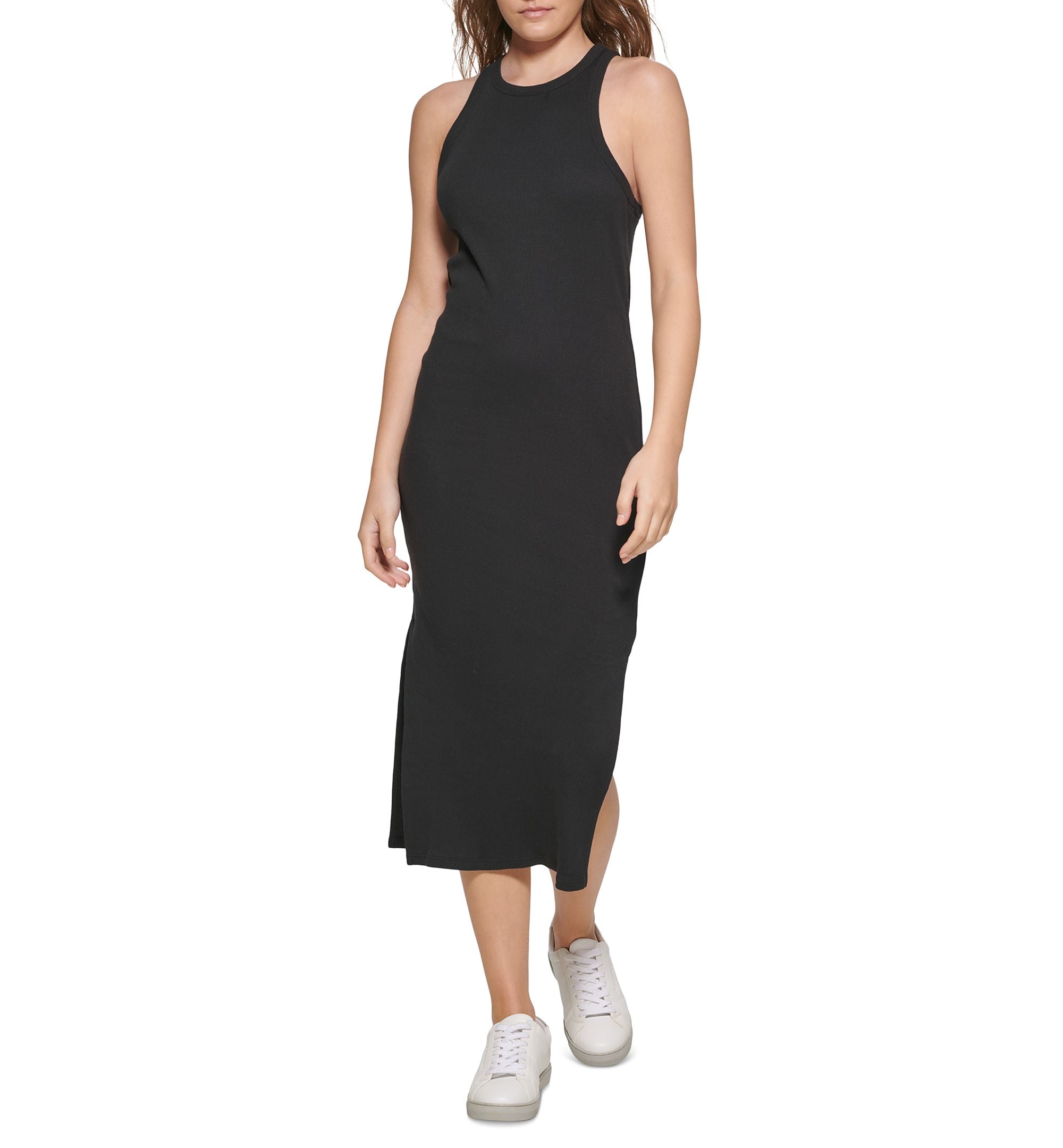 Calvin Klein Premium Jeans Petite Cotton Racerback Tank Dress