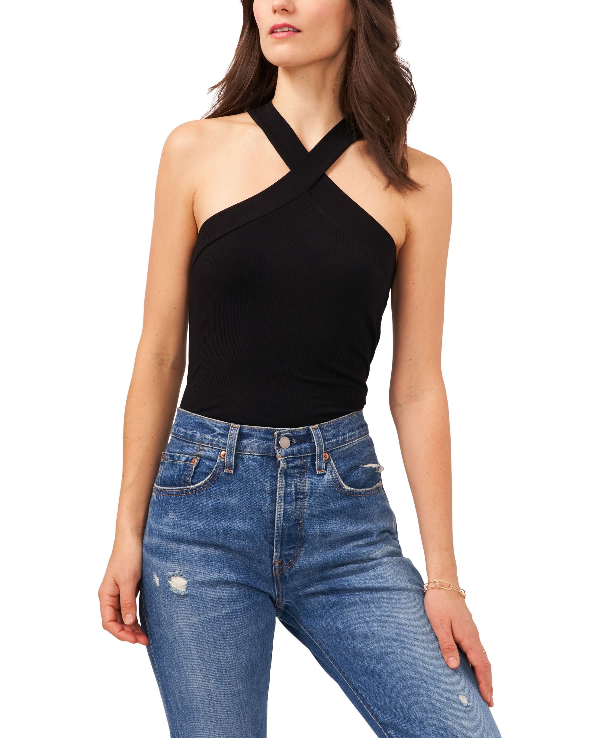 1.State Cross Neck Keyhole Tank Premium Top