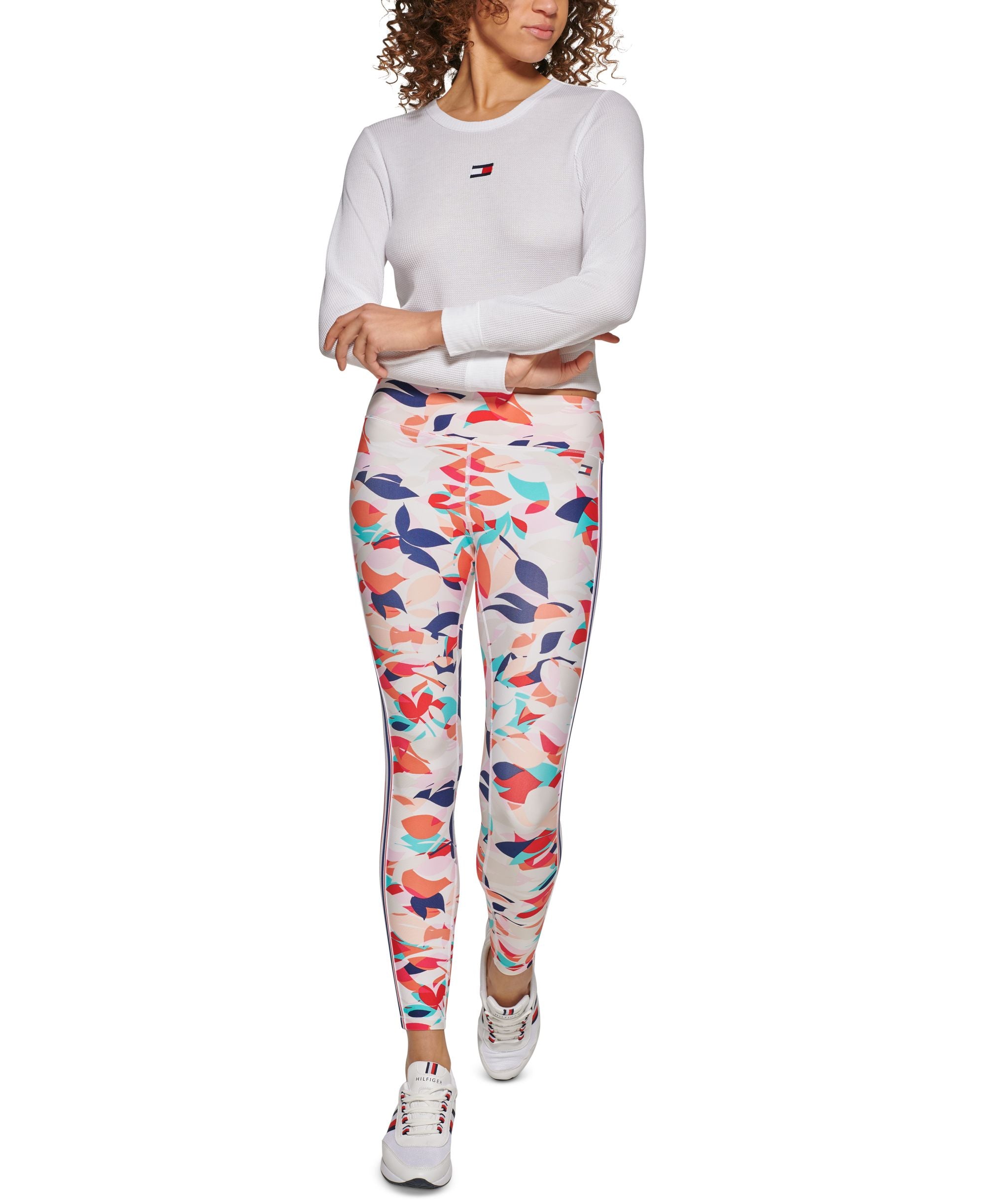 Tommy Hilfiger Sport Womens Waffle Knit Premium Top