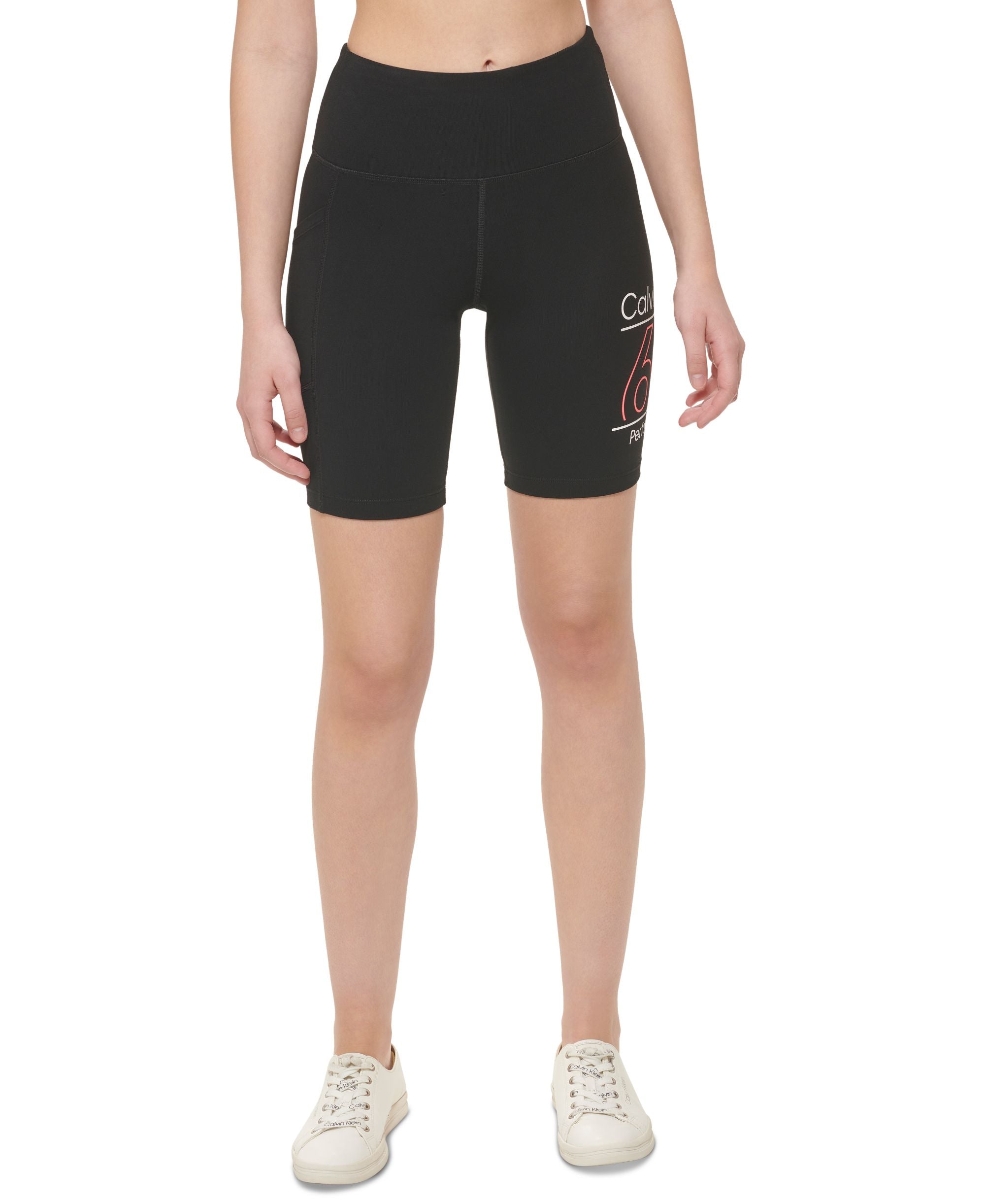 Calvin Klein Performance Womens High Rise Bike Premium Shorts
