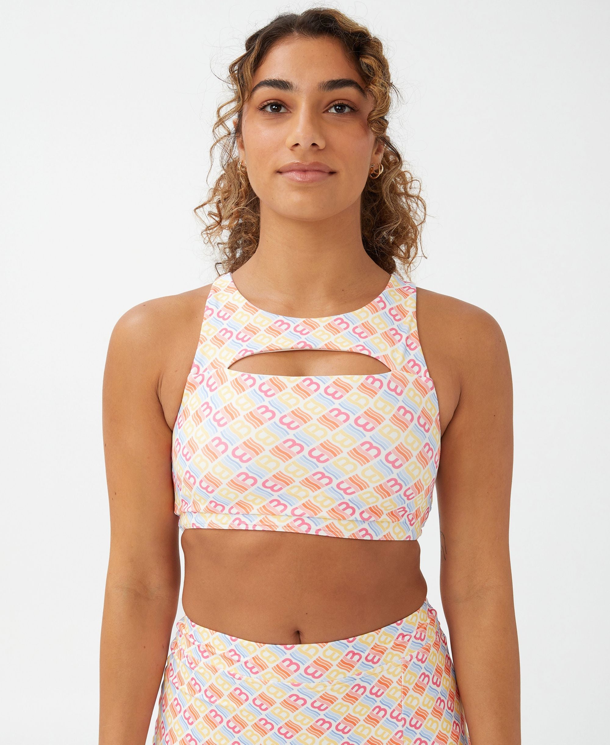Cotton On Body Womens Smoothing Cut Out Vestlette Premium Top