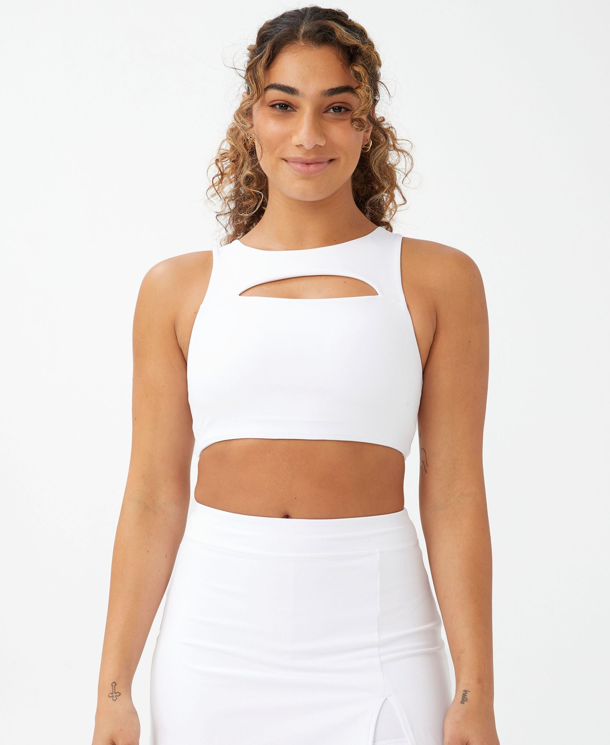 Cotton On Body Womens Smoothing Cut Out Vestlette Premium Top