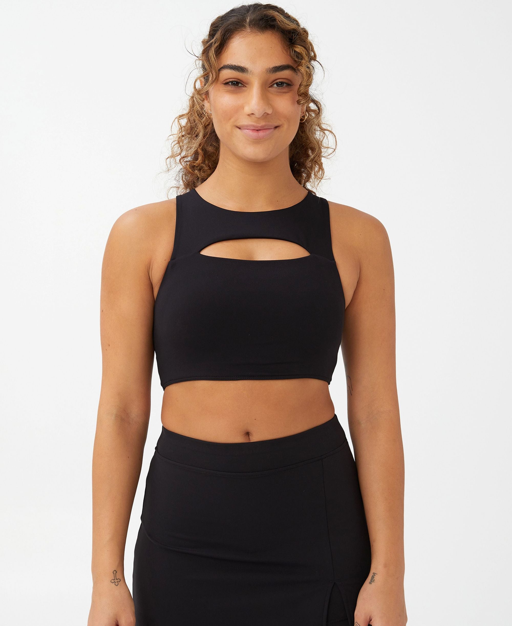 Cotton On Body Womens Smoothing Cut Out Vestlette Premium Top
