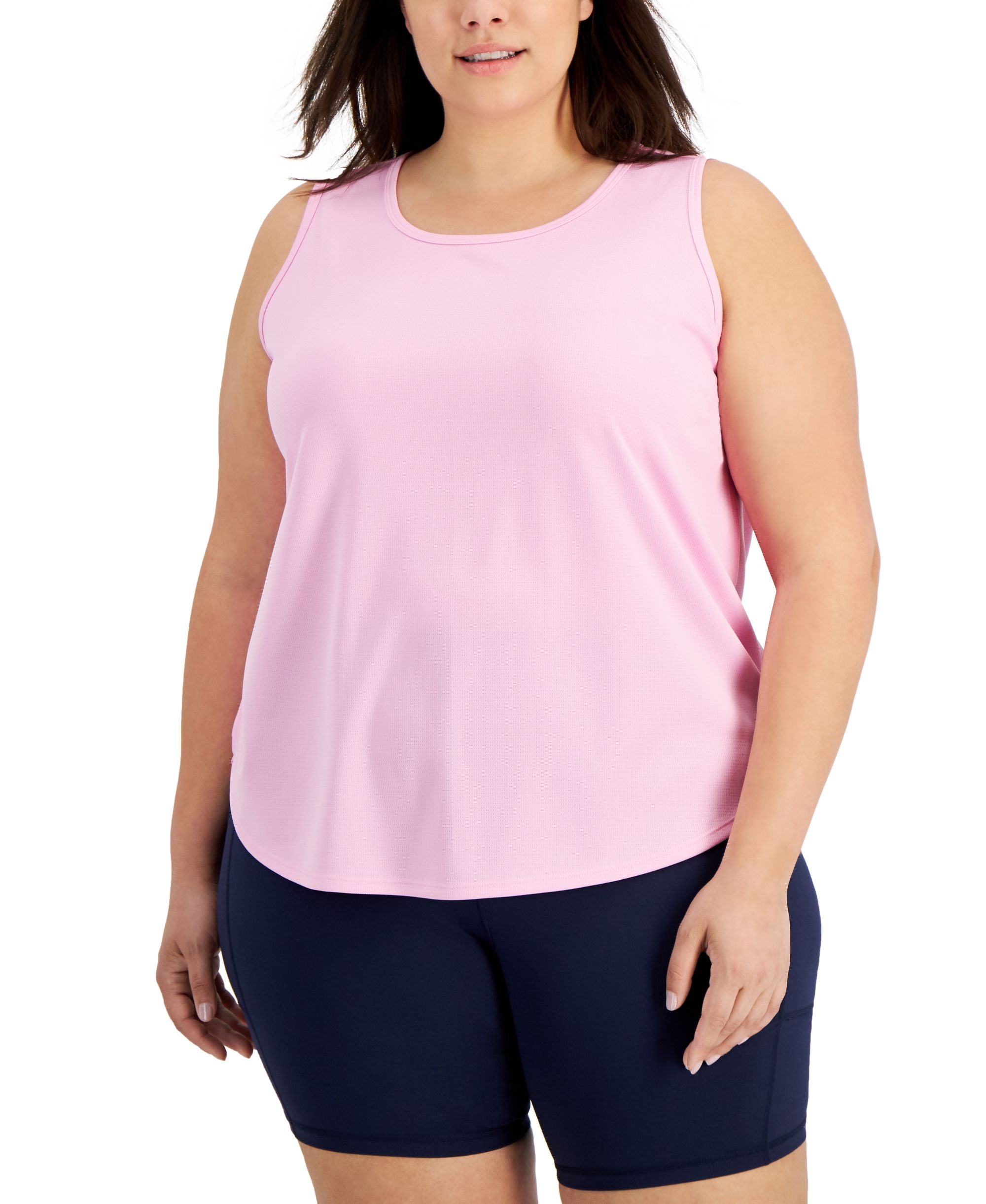 ID Ideology Plus Size Birdseye Mesh Tank Premium Top