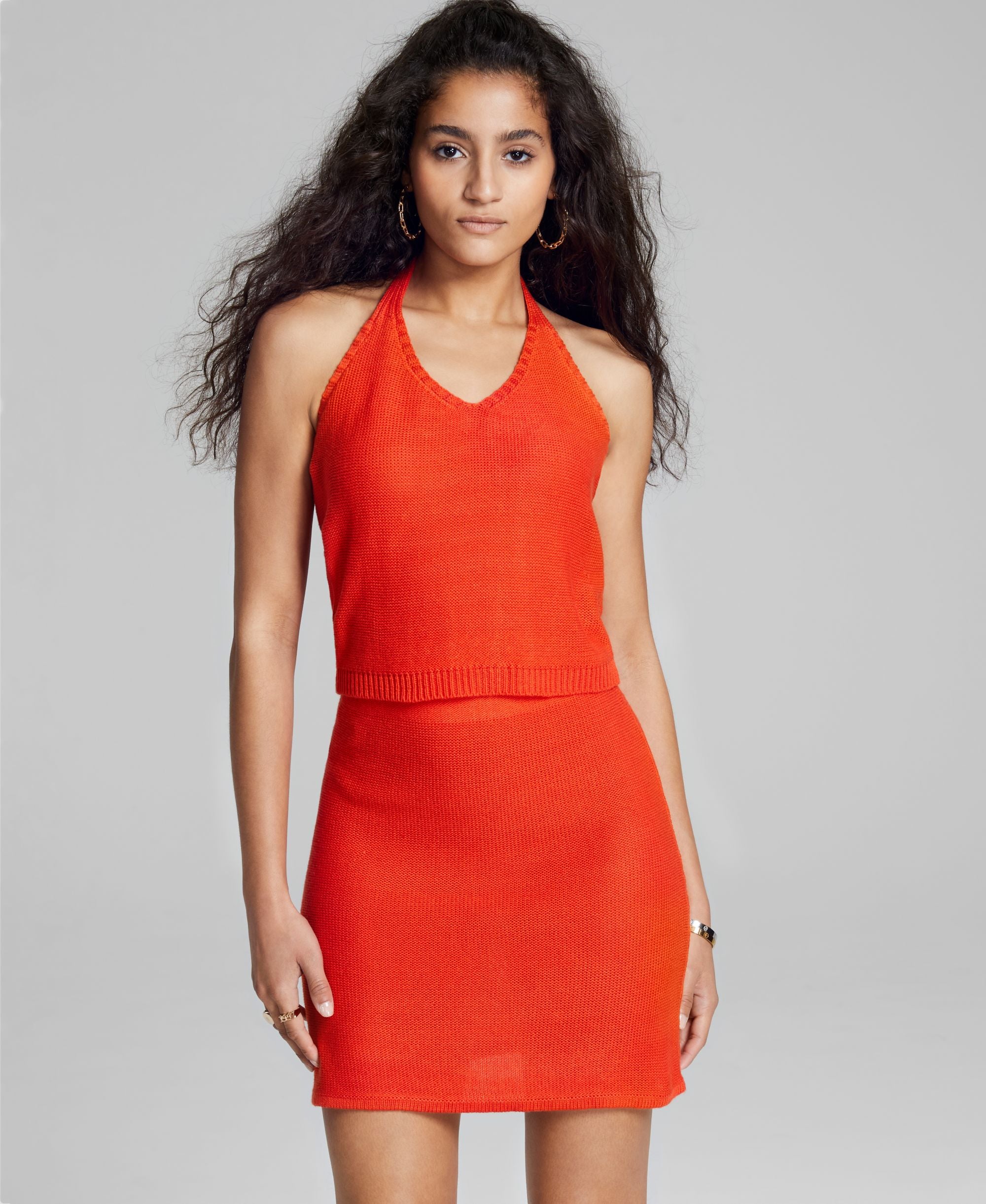 Women's Halter Sweater Tank Premium Top