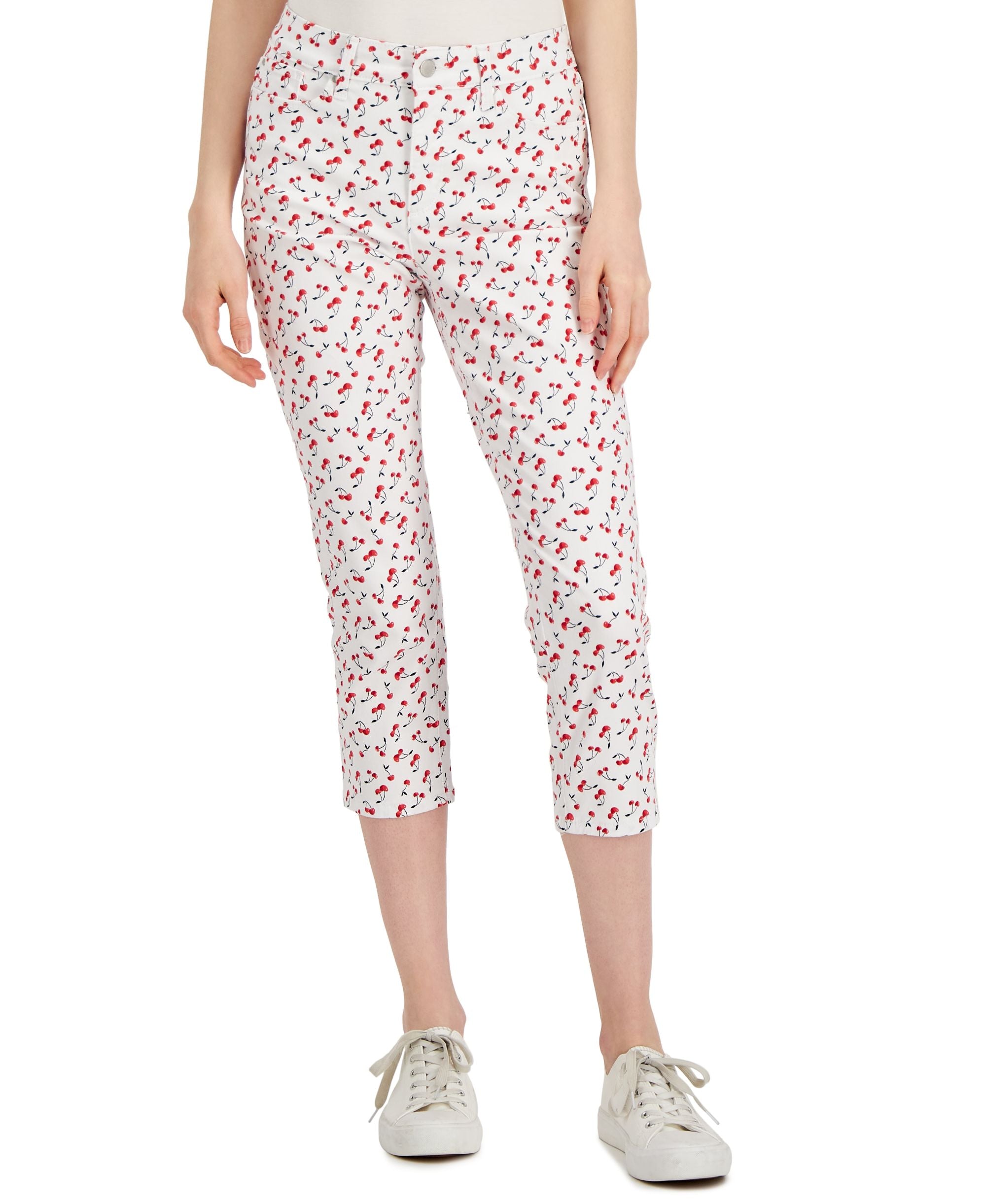 Charter Club Womens Bristol Printed Capri-Length Premium Jeans