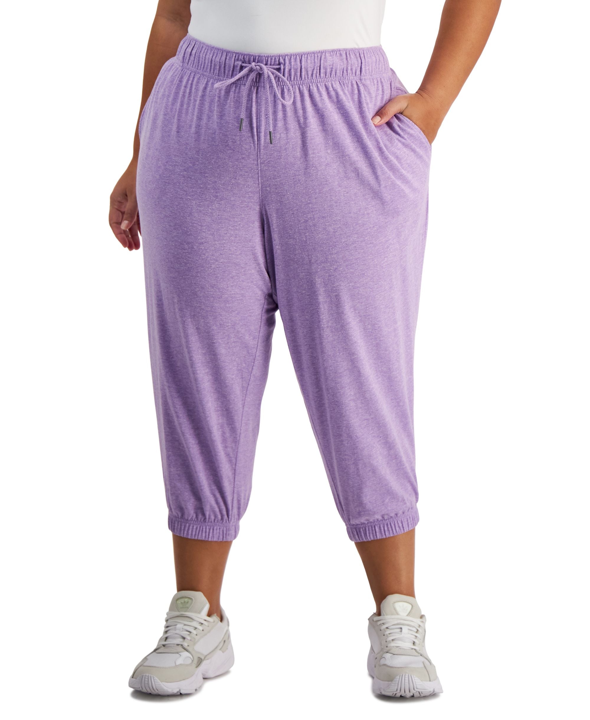 ID Ideology Performance Plus Size Cropped Jogger Signature Pants