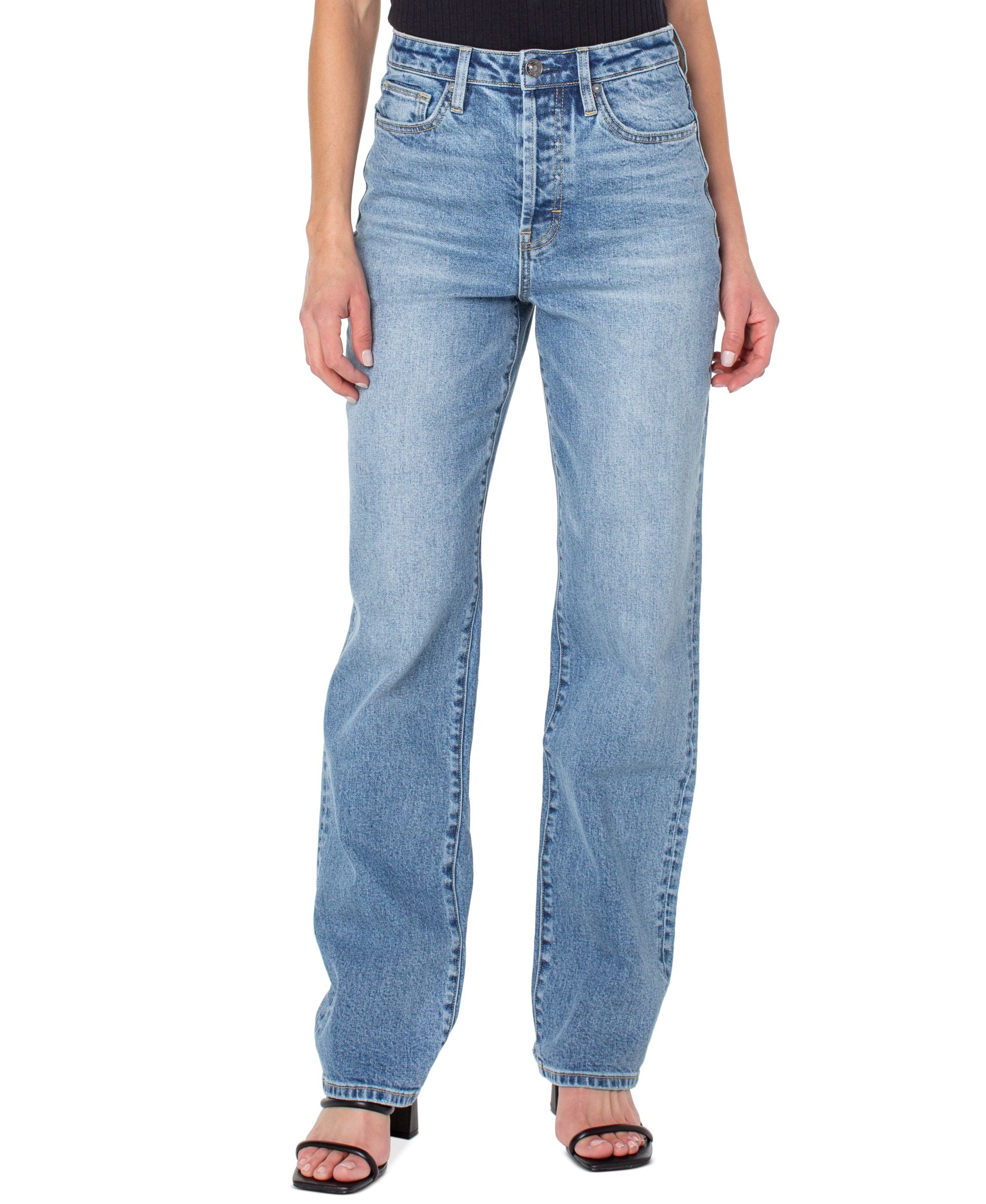 Earnest Sewn Womens Parker 90s Full Length Denim Premium Jeans