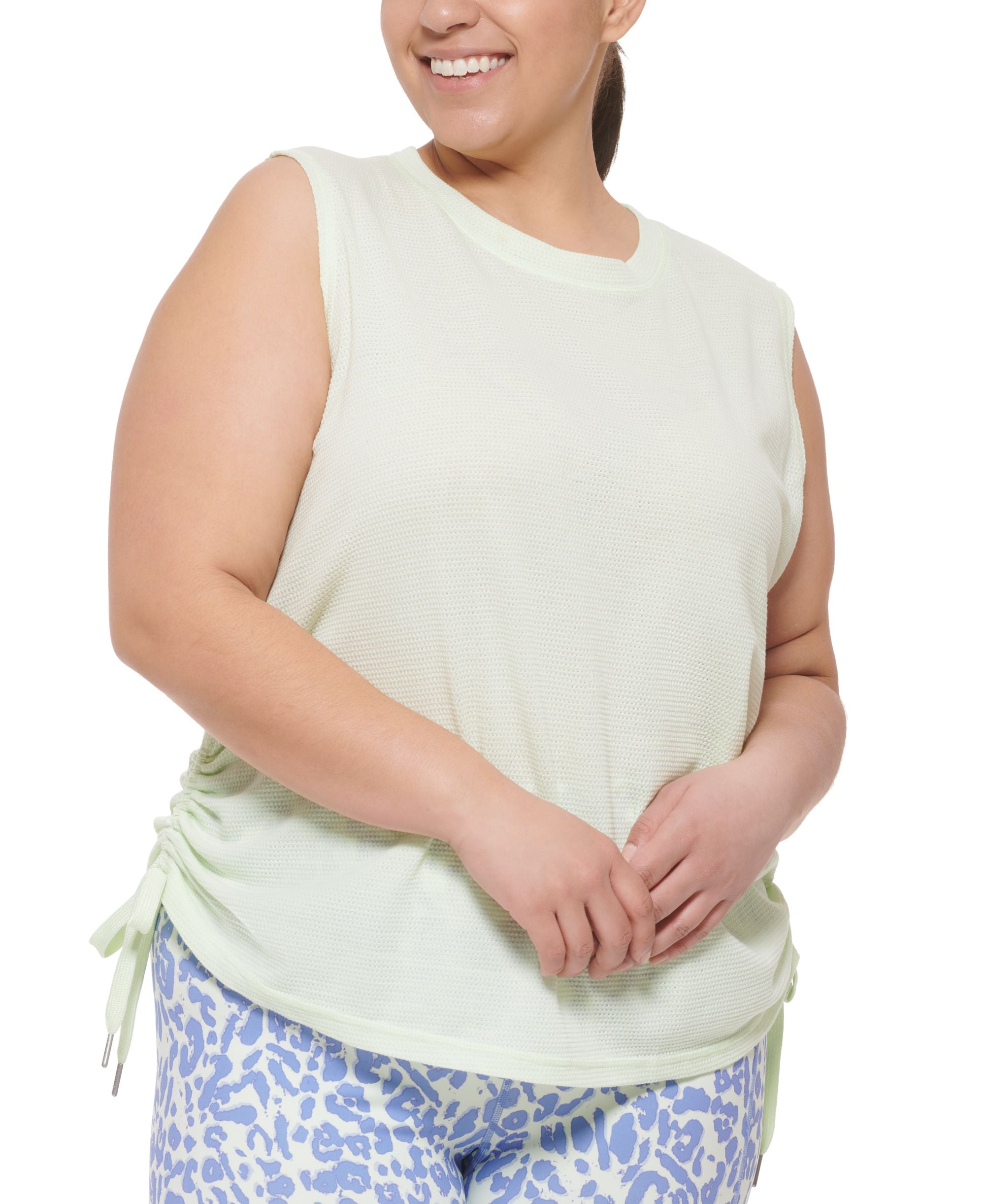 Calvin Klein Performance Plus Size Tie Hem Tank Premium Top